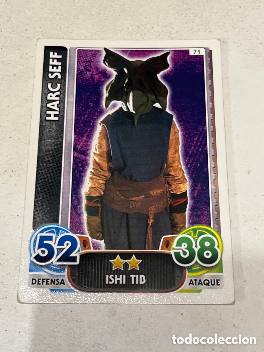 Trading Cards: Cromo Star Wars Topps Force Attax Trading Card N&deg;71 Harc Seff