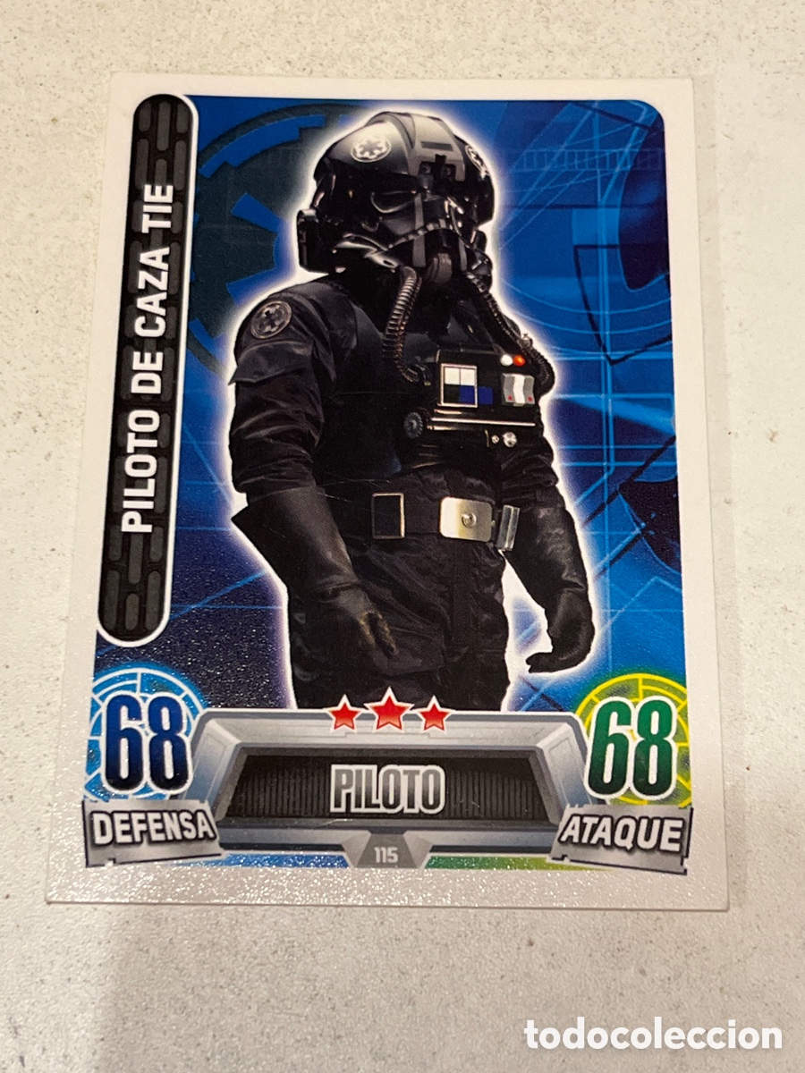 Trading Cards: Cromo Star Wars Topps Force Attax Trading Card N&deg;115 Piloto de Caza TIE