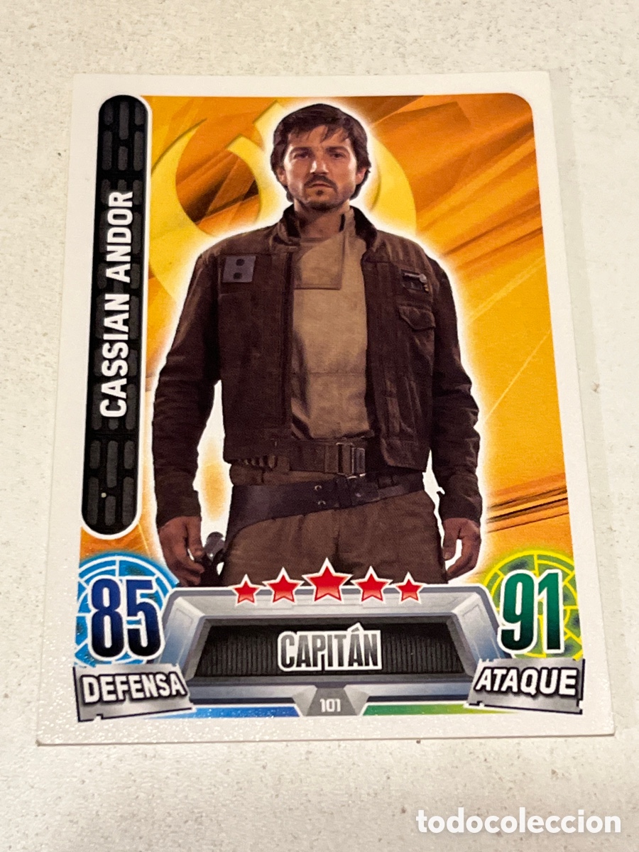 Cartes &agrave; &Eacute;changer: Cromo Star Wars Topps Force Attax Trading Card N&deg;101 Cassian Andor