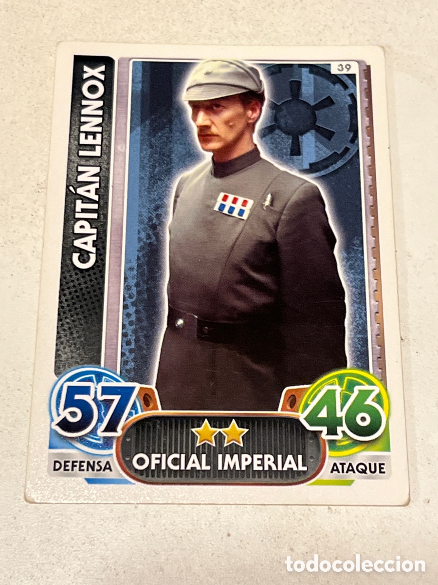 Cartes &agrave; &Eacute;changer: Cromo Star Wars Topps Force Attax Trading Card N&deg;39 Capit&aacute;n Lennox
