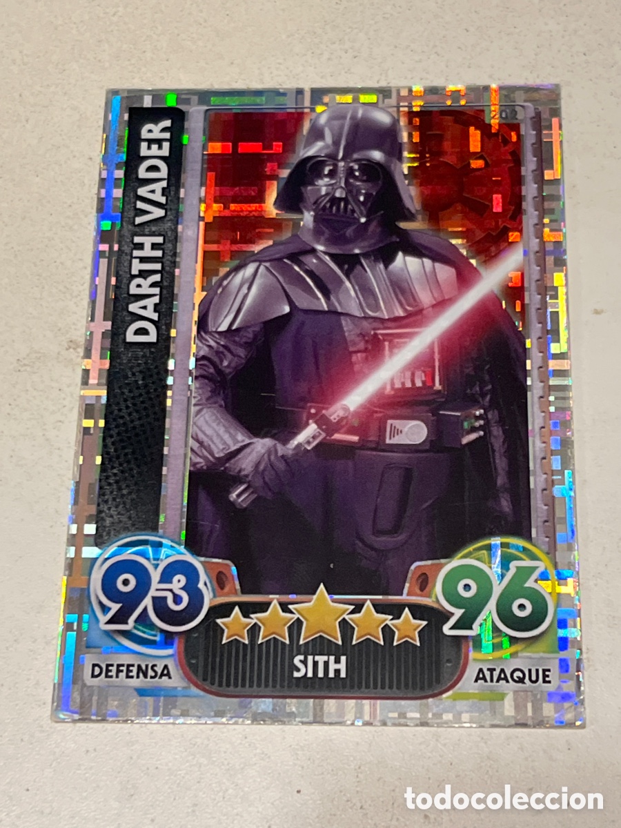 Trading Cards: Cromo Star Wars Topps Force Attax Trading Card N&deg;202 Darth Vader