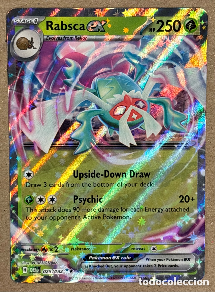 rabsca pokemon card value POKMON TCG - ex Ultra Rare WPN registered. rabsca ex. carta pokmon half