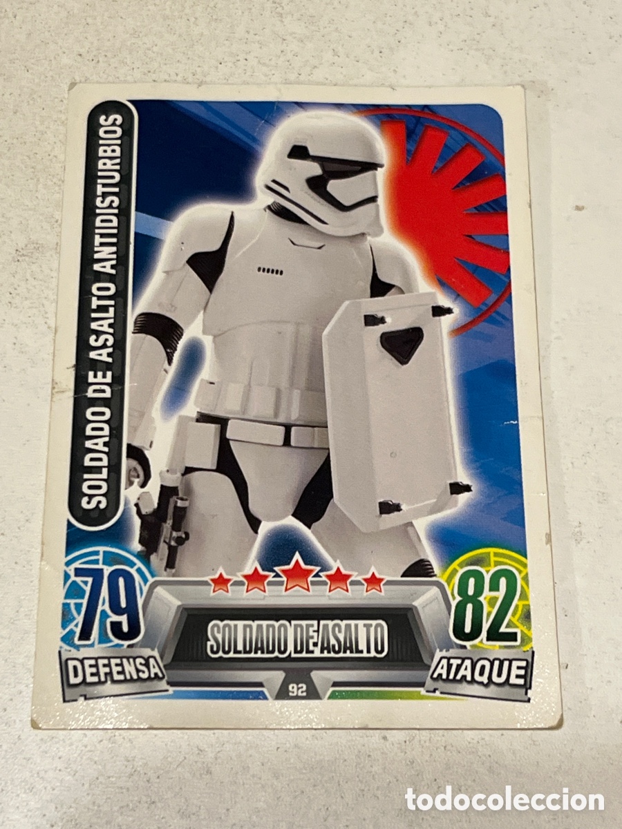 Trading Cards: Cromo Star Wars Topps Force Attax Trading Card N&deg;92 Soldado de Asalto Antidisturbios