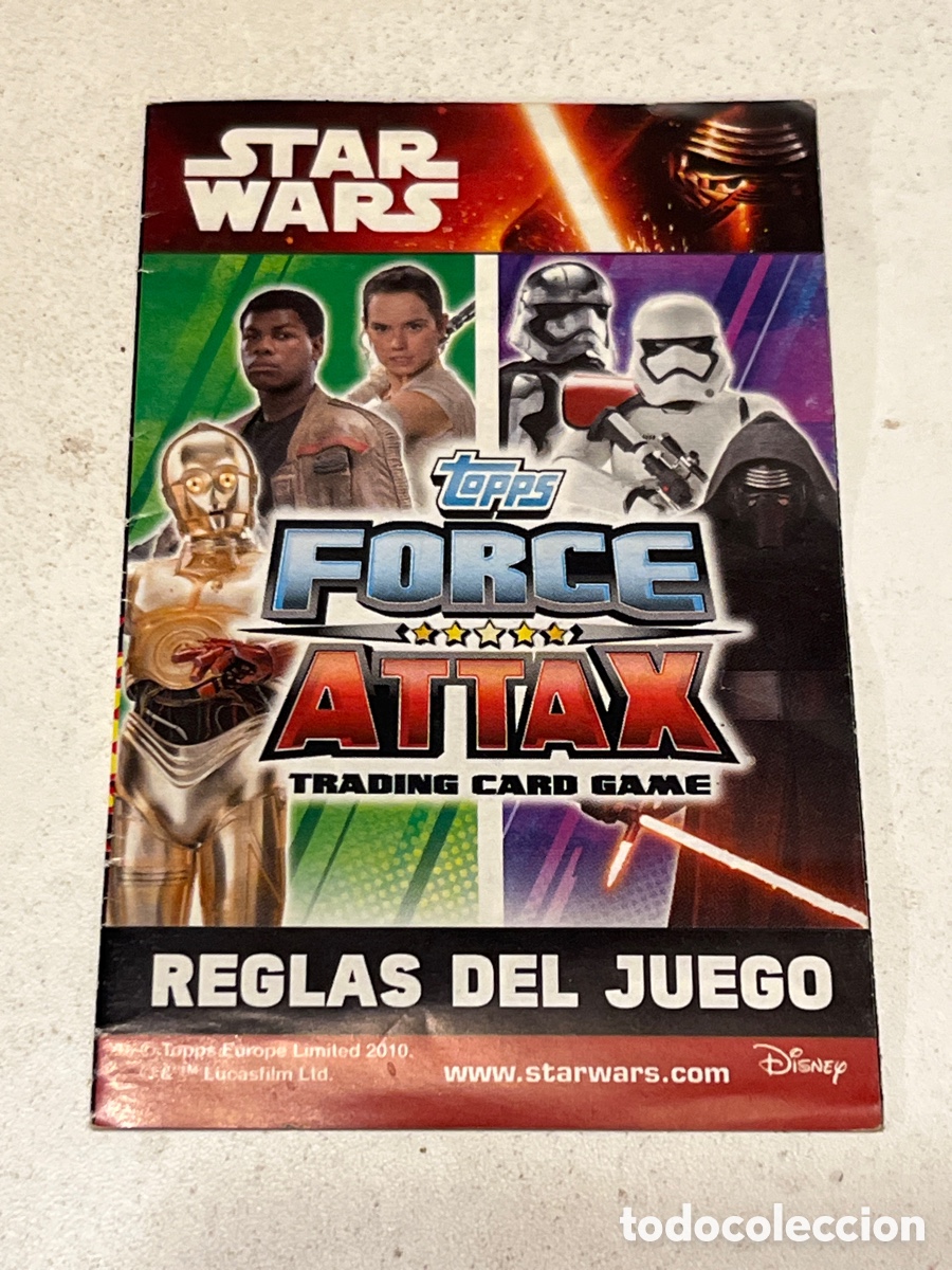Trading Cards: Cromo Star Wars Topps Force Attax Trading Card Reglas del Juego