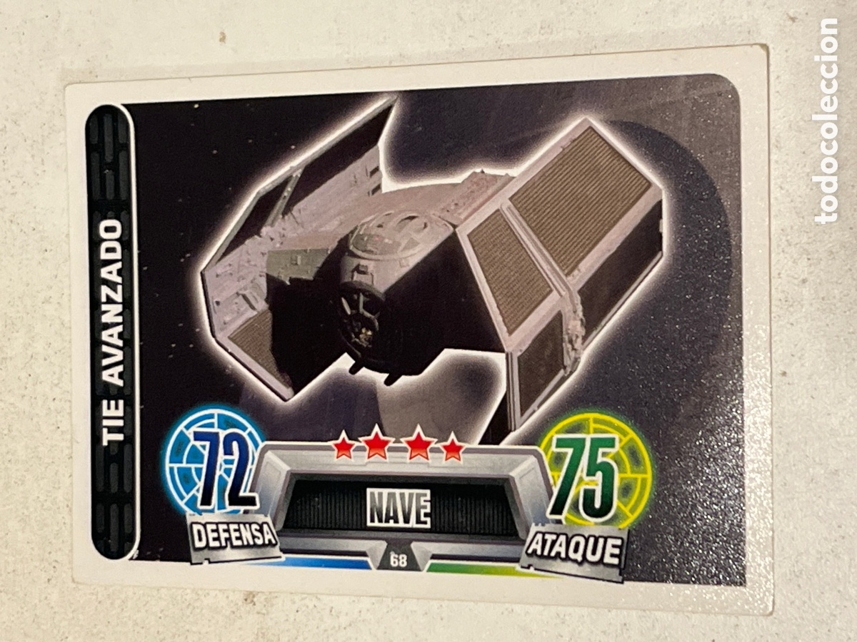 Trading Cards: Cromo Star Wars Topps Force Attax Trading Card N&deg;68 TIE AVANZADO