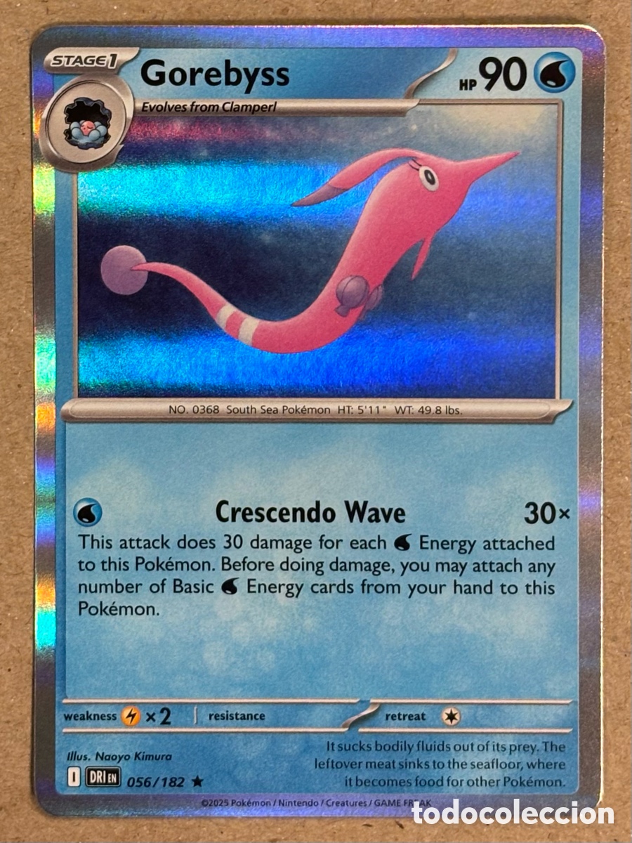 Trading Cards: GOREBYSS. CARTA POK&Eacute;MON HOLO #56/182. SCARLET & VIOLET: DESTINED RIVALS (DRIen).