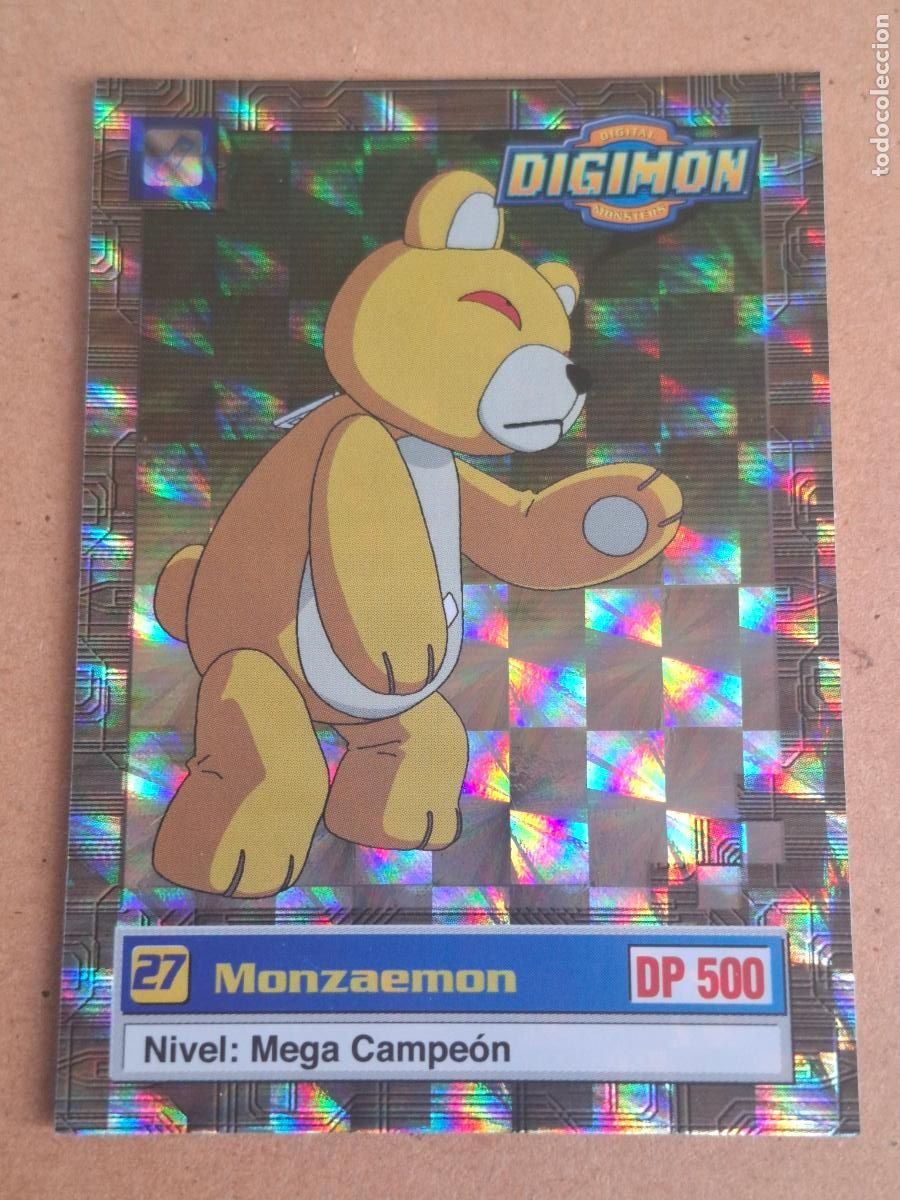 Trading Cards: DIGIMON BANDAI 1999 - TRADING CARD #27 MONZAEMON - HOLOGR&Aacute;FICA - U2 DE 8