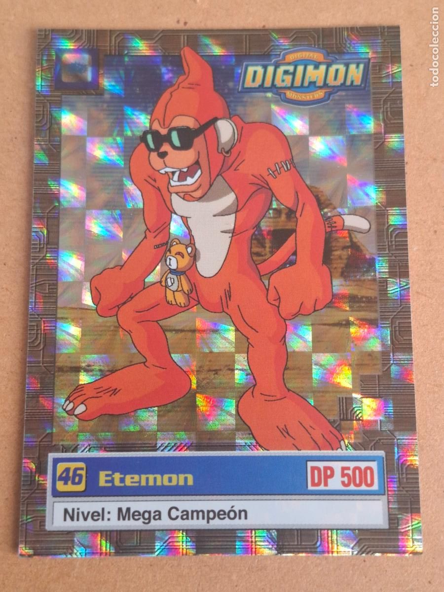 Trading Cards: DIGIMON BANDAI 1999 - TRADING CARD #46 ETEMON - HOLOGR&Aacute;FICA - U3 DE 8