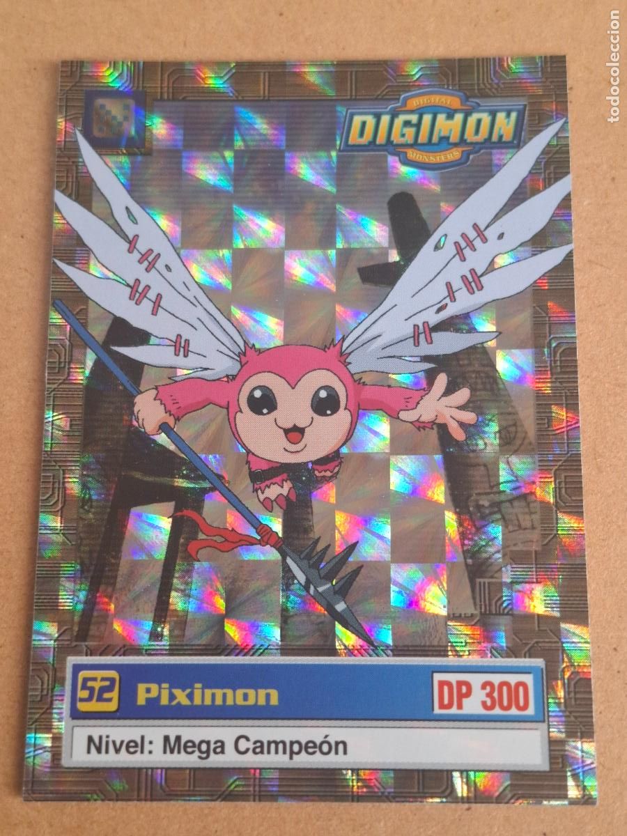 Trading Cards: DIGIMON BANDAI 1999 - TRADING CARD #52 PIXIMON - HOLOGR&Aacute;FICA - U5 DE 8