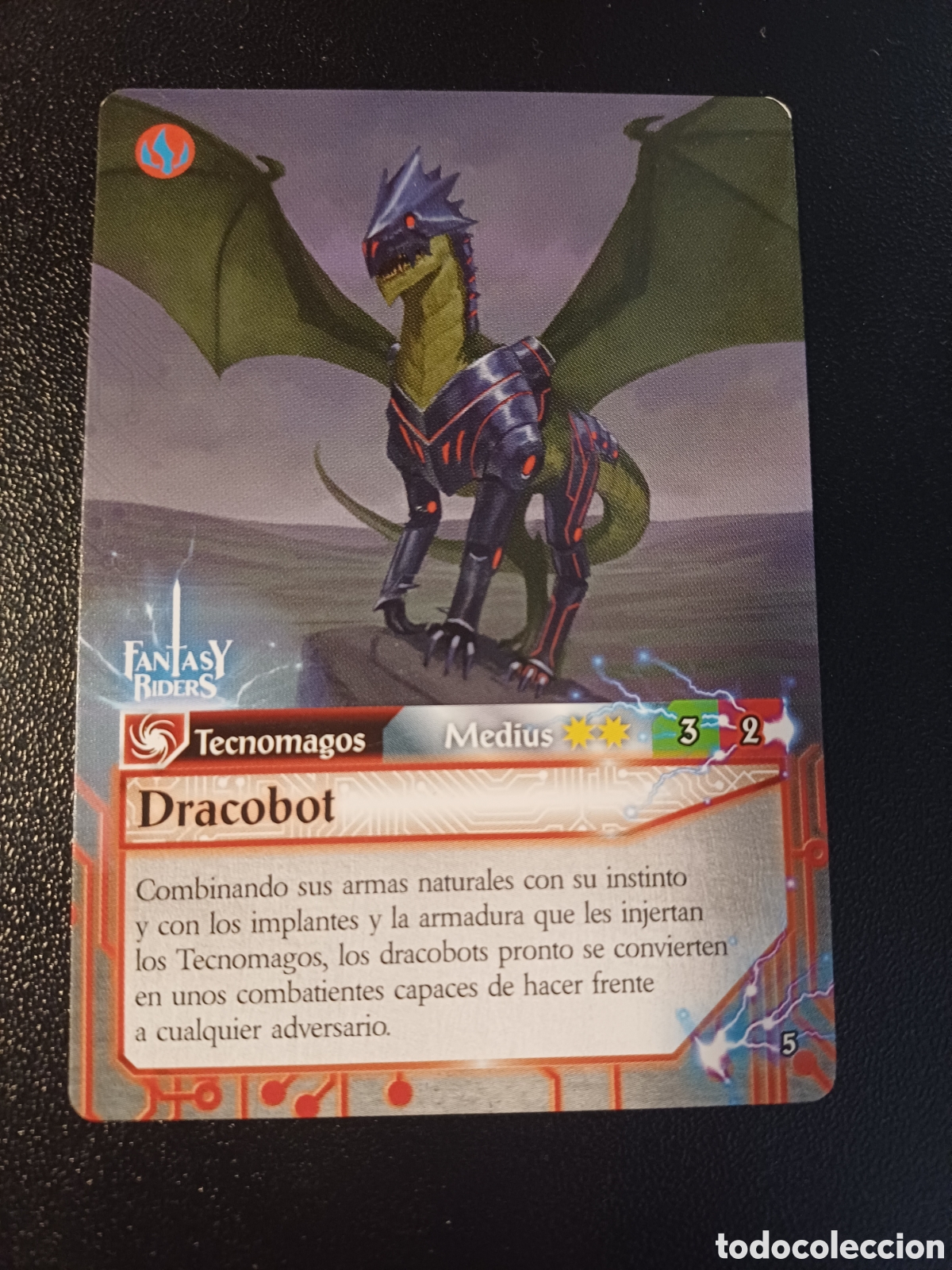 Trading Cards: #005 DRACOBOT MEDIUS PANINI FANTASY RIDER 2018