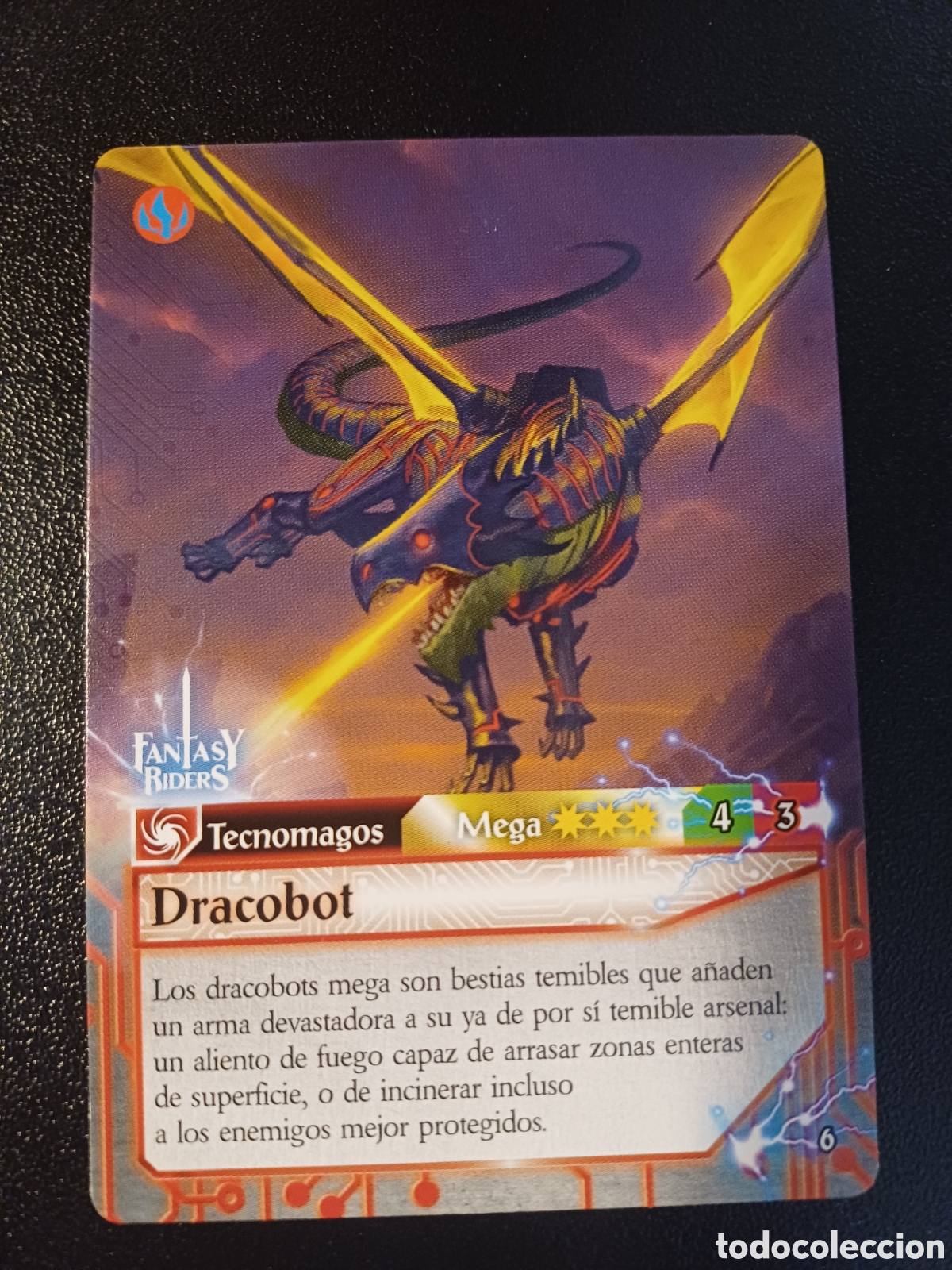 Sammelkarten: #006 DRACOBOT MEGA PANINI FANTASY RIDER 2018