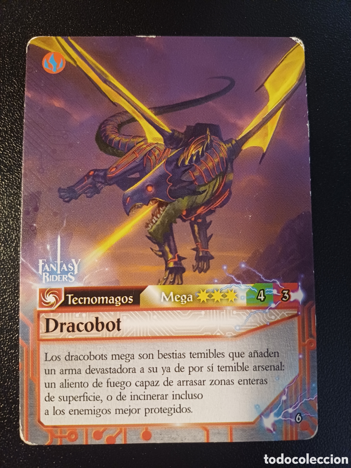 Figurine Collezionabili: #006 DRACOBOT MEGA PANINI FANTASY RIDER 2018