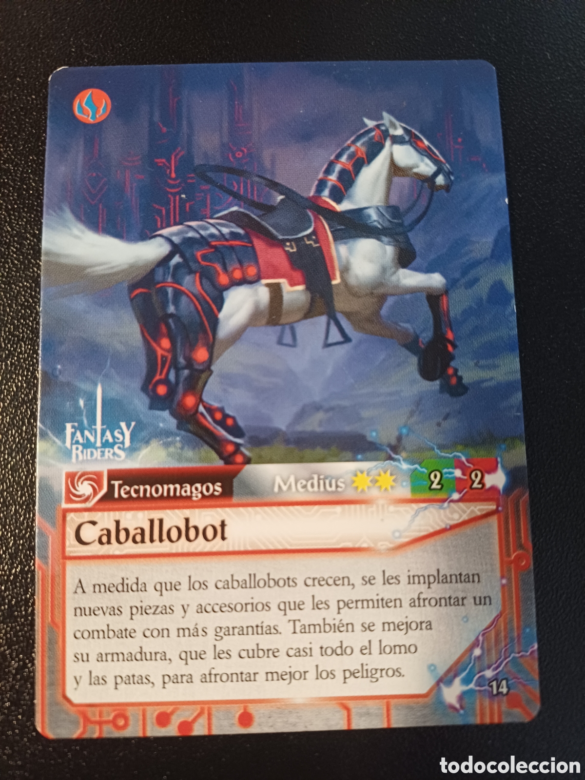 Cartas Colecion&aacute;veis: #014 CABALLOBOT MEDIUS PANINI FANTASY RIDER 2018