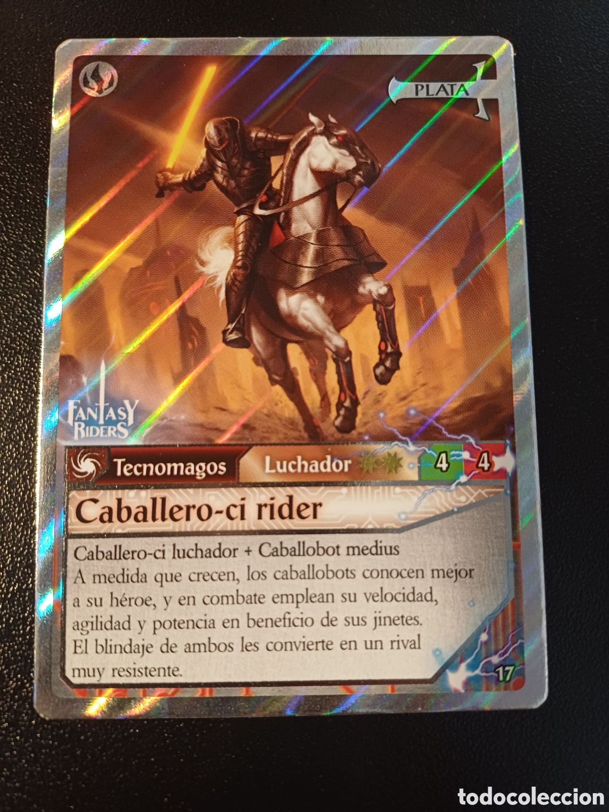 Trading Cards: #017 CABALLERO-CI RIDER PLATA PANINI FANTASY RIDER 2018