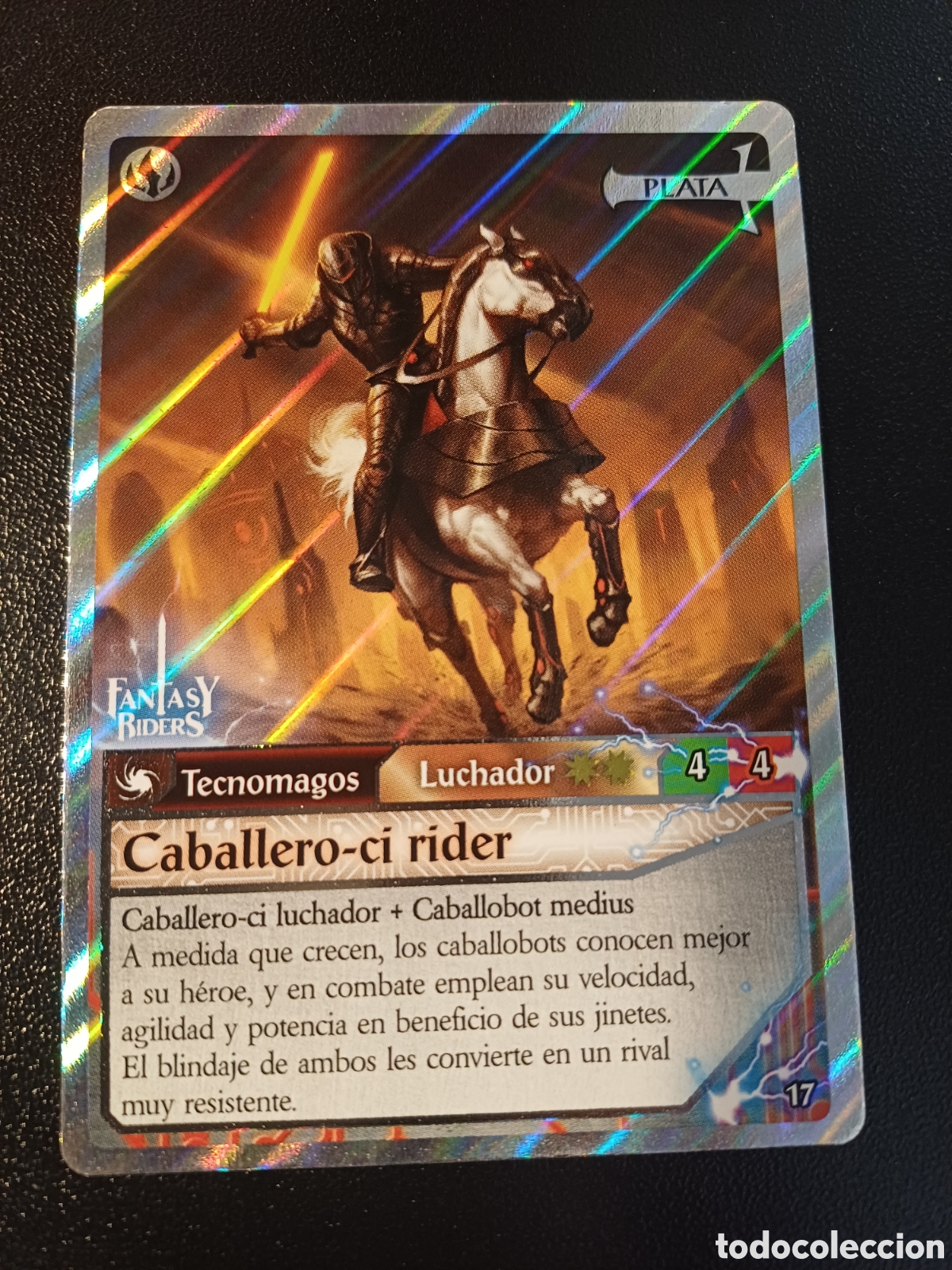 Sammelkarten: #017 CABALLERO-CI RIDER PLATA PANINI FANTASY RIDER 2018