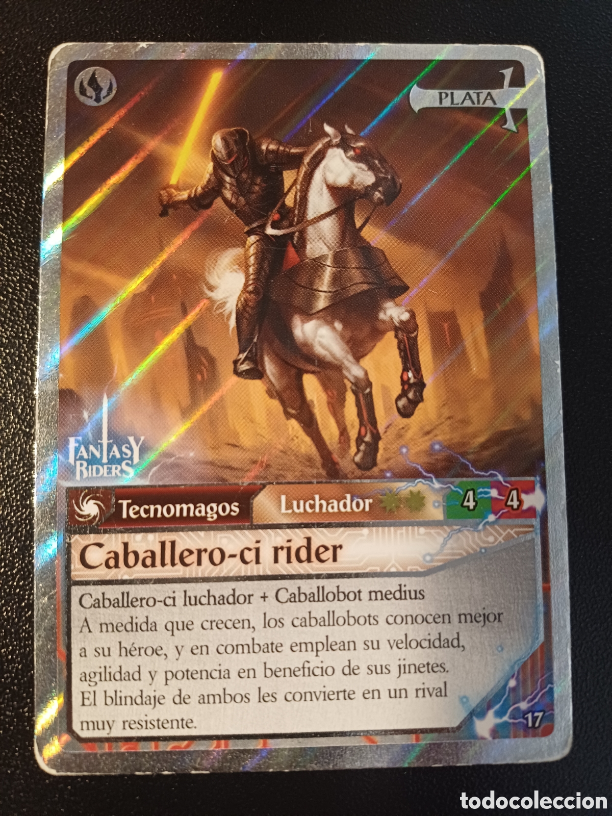 Cartes &agrave; &Eacute;changer: #017 CABALLERO-CI RIDER PLATA PANINI FANTASY RIDER 2018