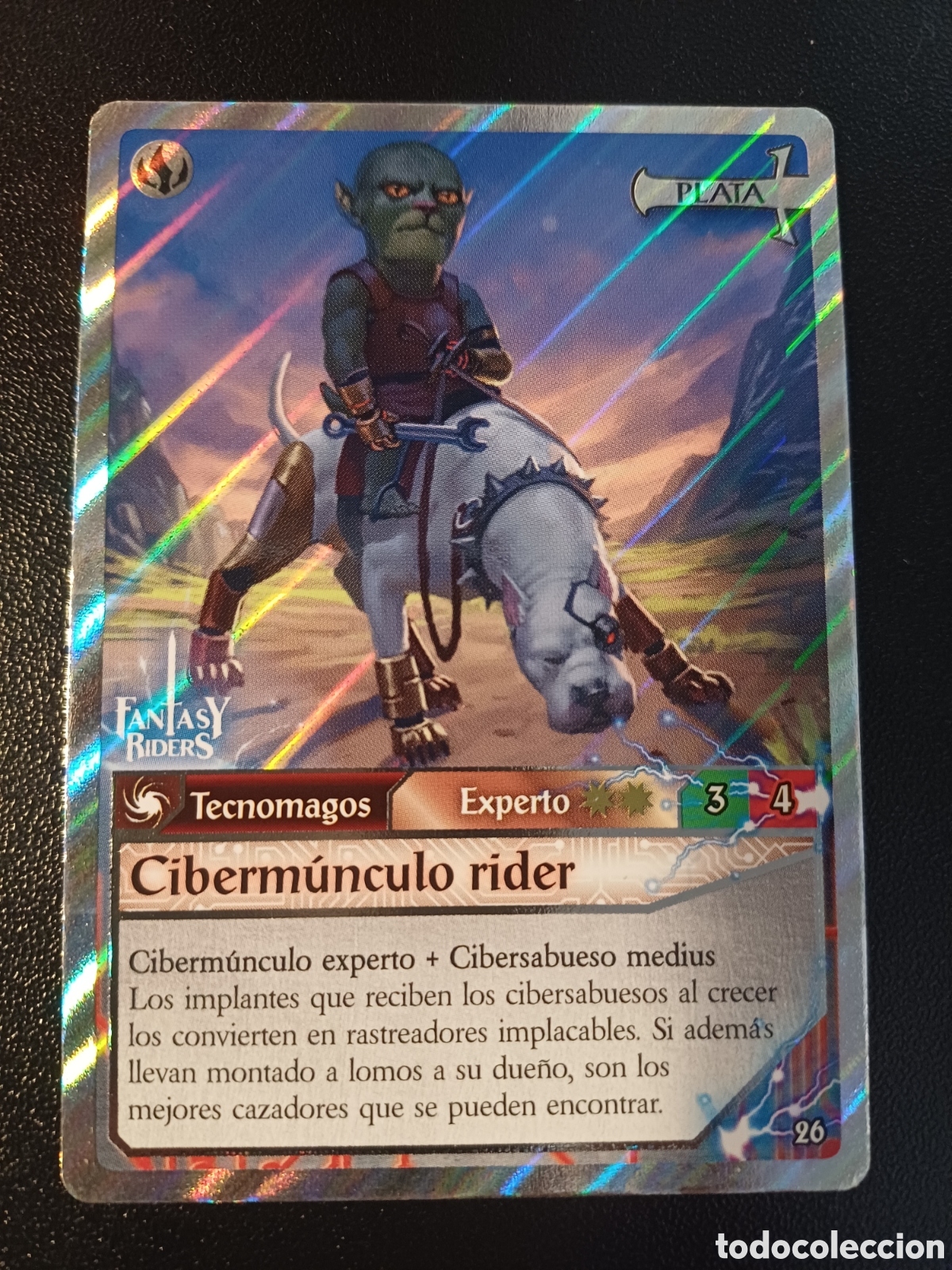 Trading Cards: #026 CIBERMUNCULO RIDER PLATA PANINI FANTASY RIDER 2018