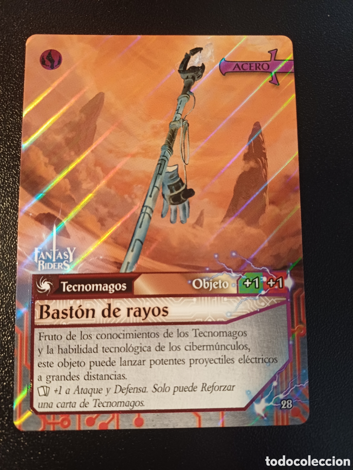 Trading Cards: #028 BASTON DE RAYOS PANINI FANTASY RIDER 2018