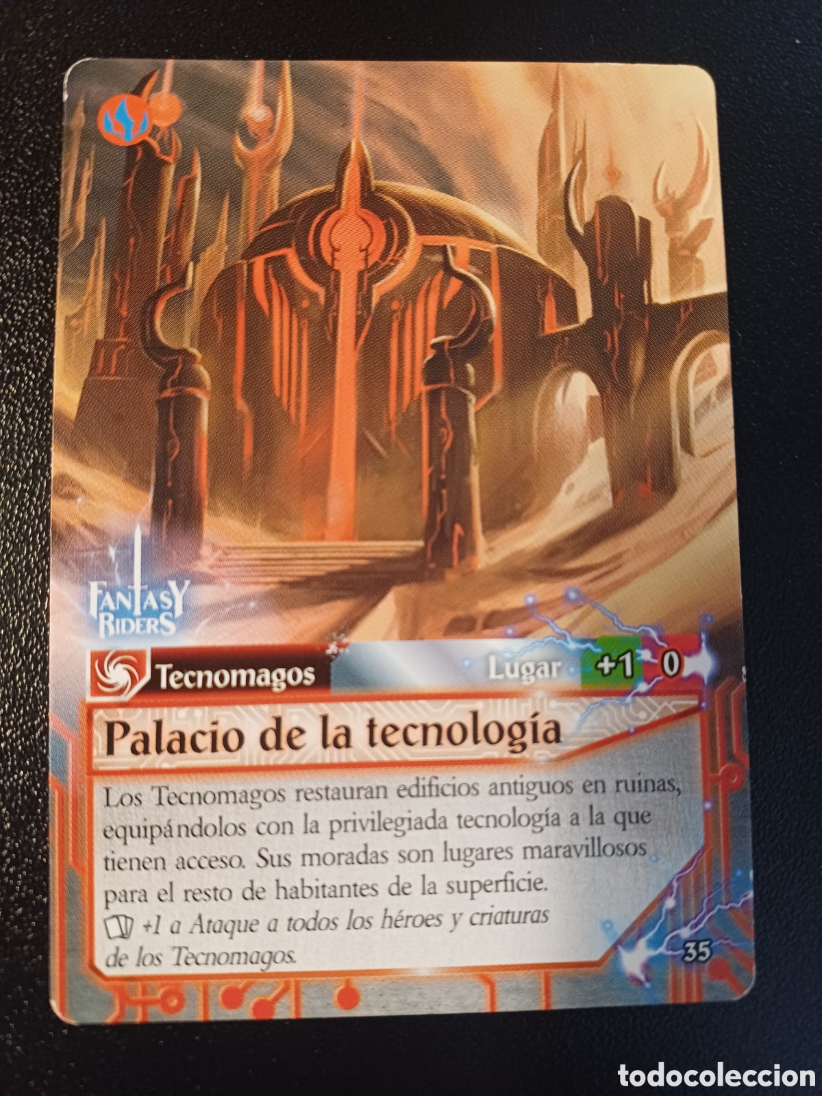 Trading Cards: #035 PALACIO DE LA TECNOLOGIA PANINI FANTASY RIDER 2018