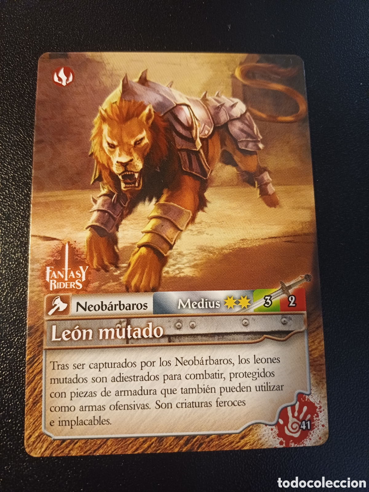 Trading Cards: #041 LEON MUTADO PANINI FANTASY RIDER 2018