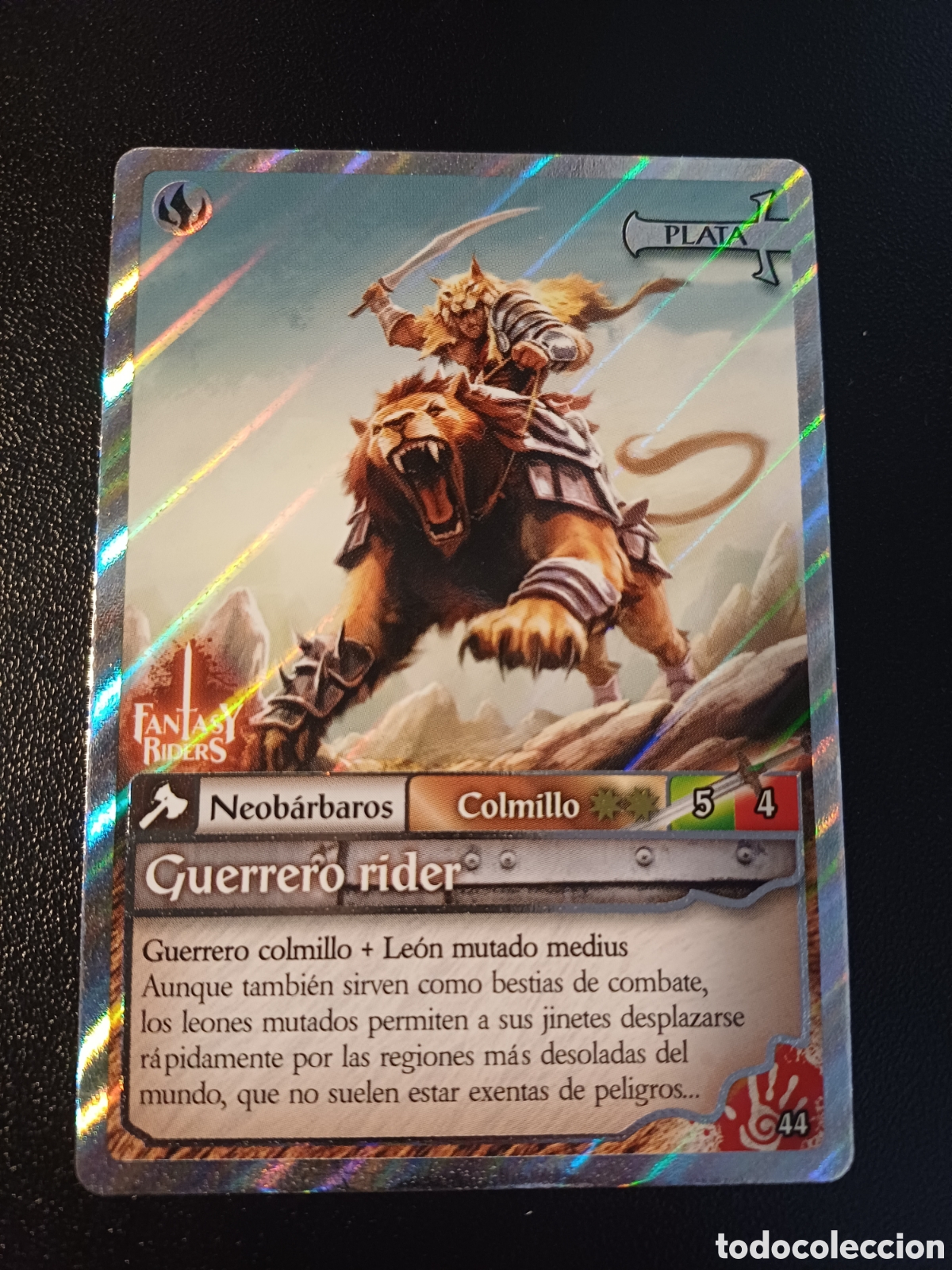 Cartes &agrave; &Eacute;changer: #044 GUERRERO RIDER PLATA PANINI FANTASY RIDER 2018