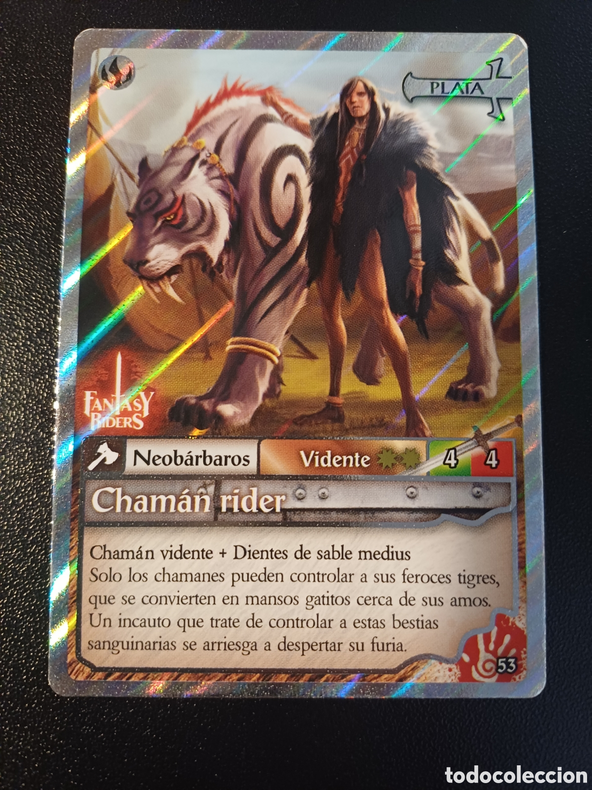 Cartas Colecion&aacute;veis: #053 CHAMAN RIDER VIDENTE PANINI FANTASY RIDER 2018