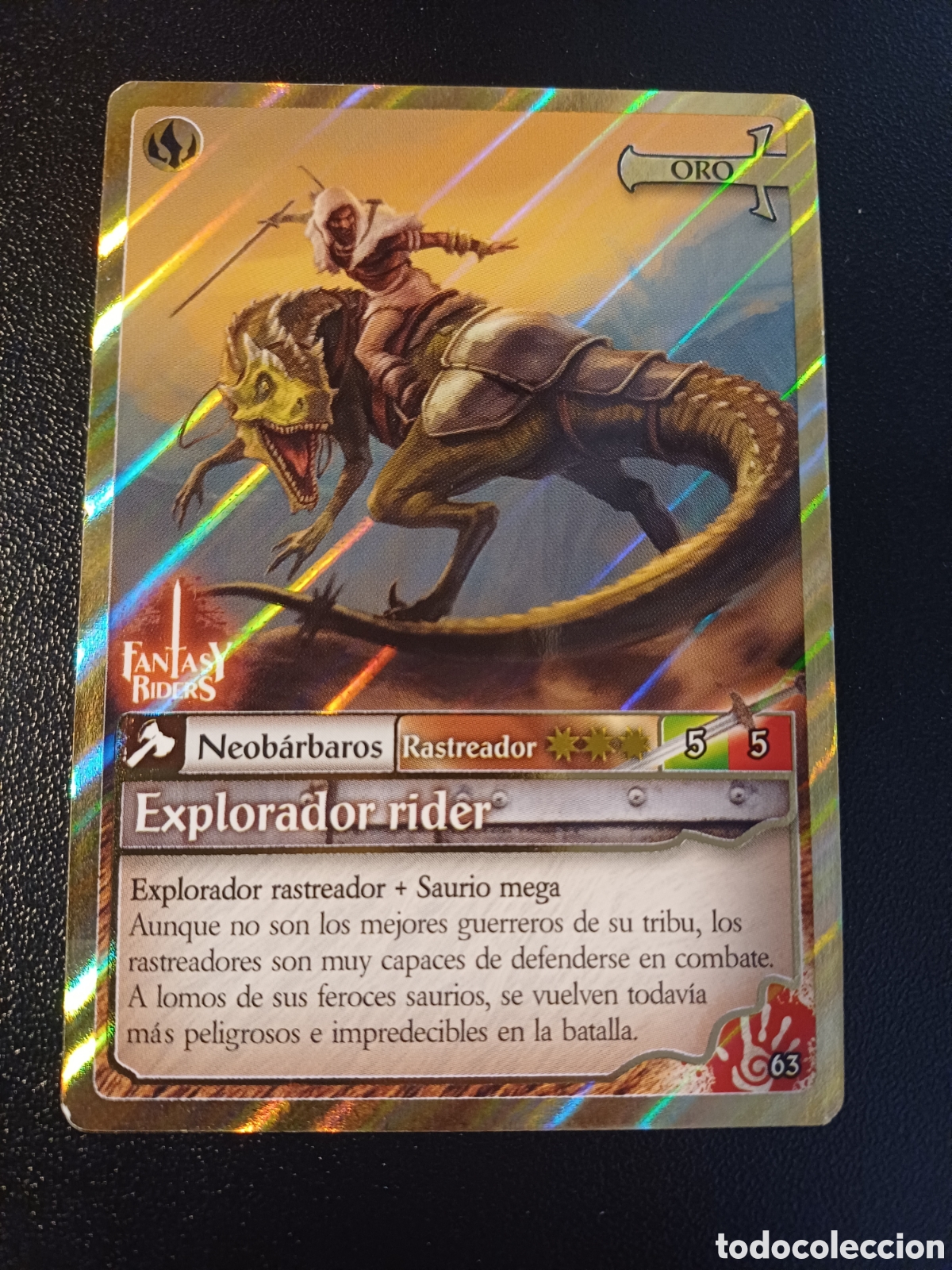 Cartes &agrave; &Eacute;changer: #063 EXPLORADOR RIDER ORO PANINI FANTASY RIDER 2018