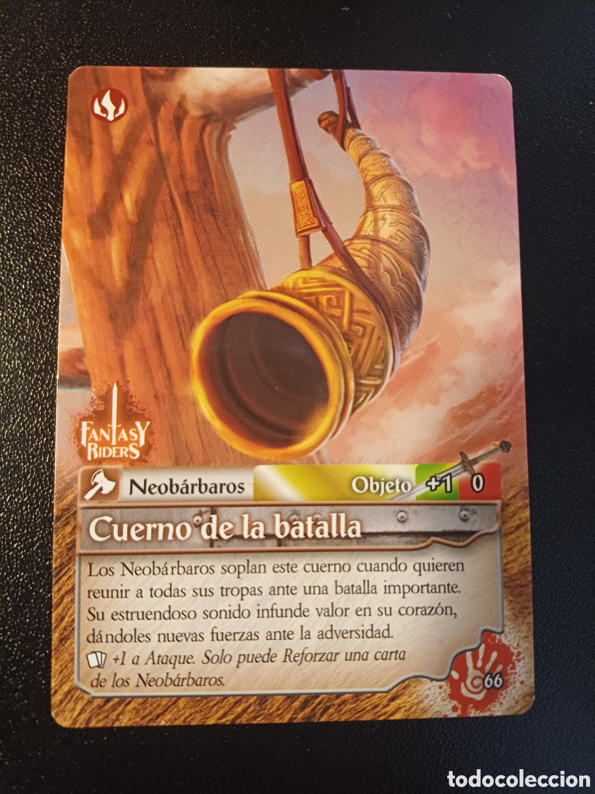 Cartes &agrave; &Eacute;changer: #066 CUERNO DE LA BATALLA PANINI FANTASY RIDER 2018