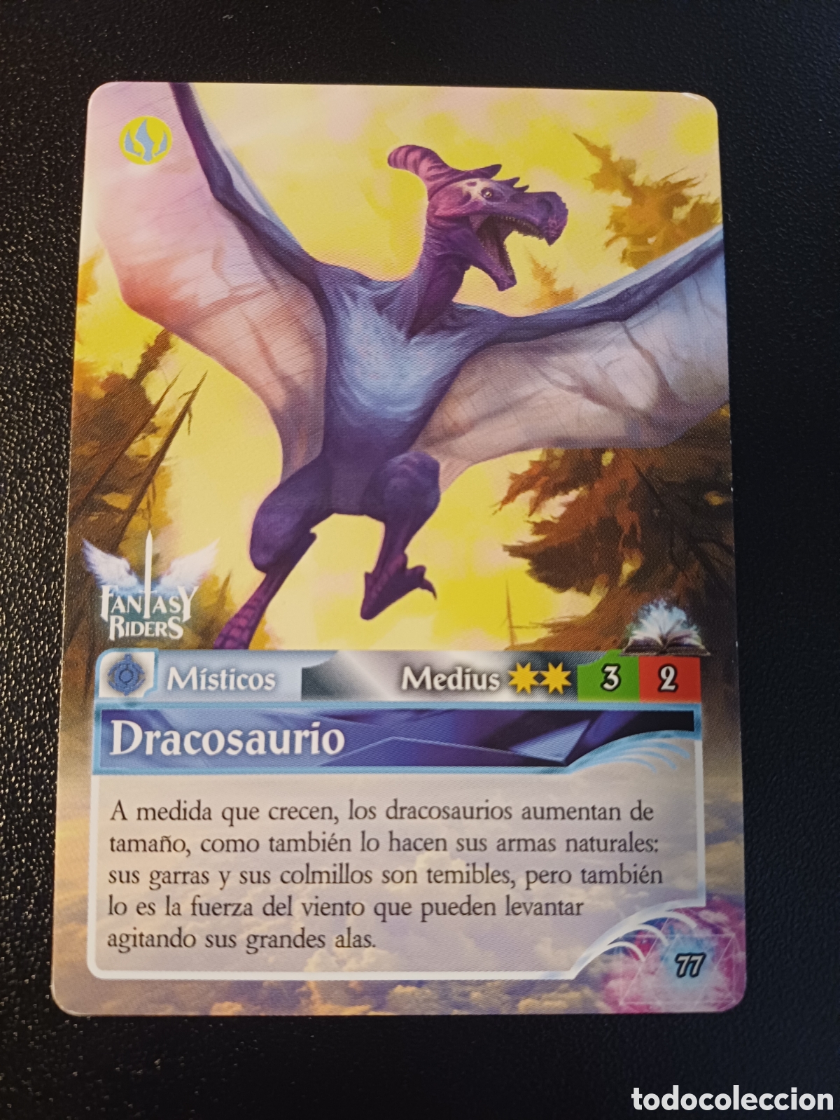 Cartes &agrave; &Eacute;changer: #077 DRACOSAURIO PANINI FANTASY RIDER 2018