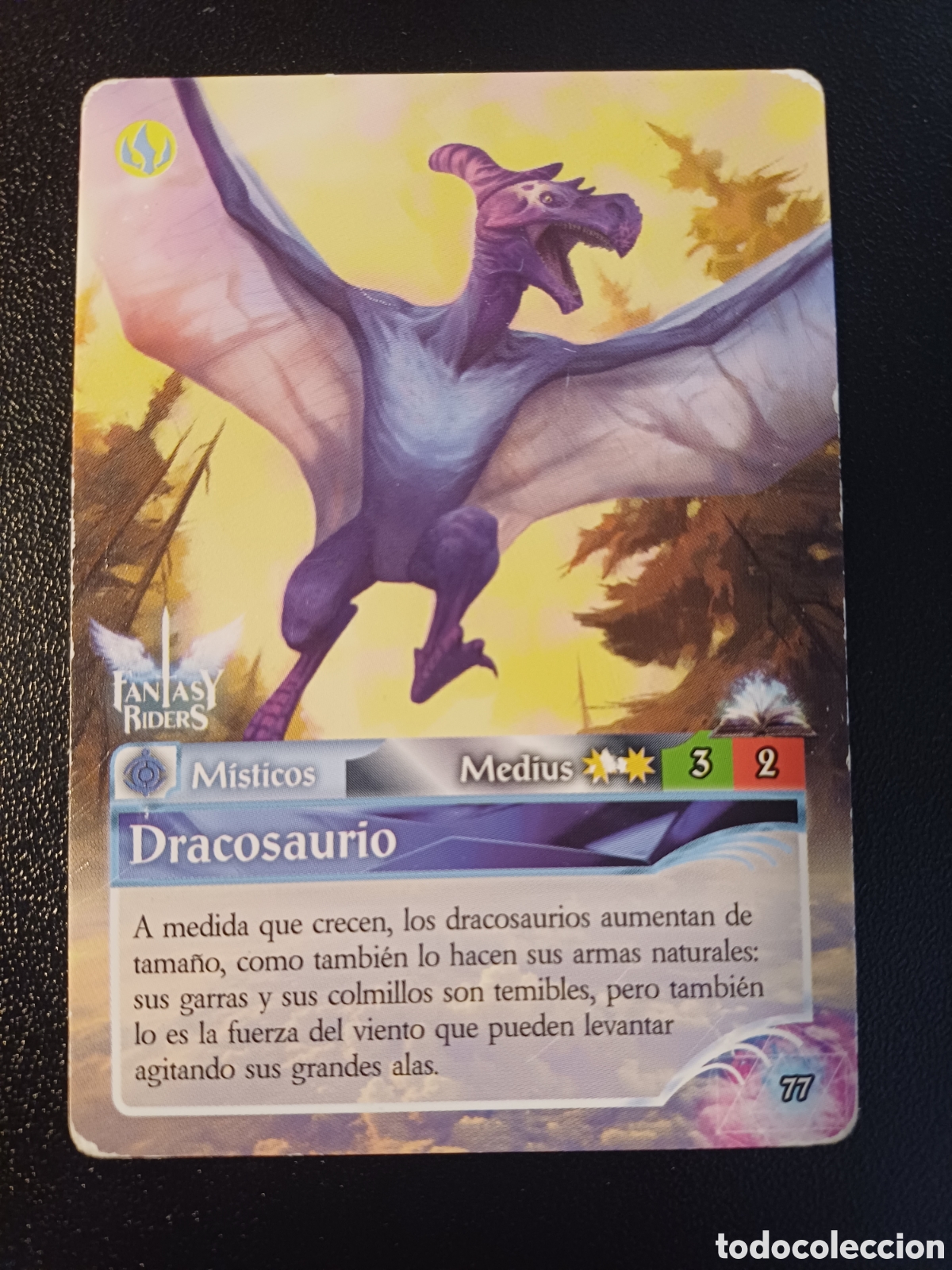 Figurine Collezionabili: #077 DRACOSAURIO PANINI FANTASY RIDER 2018