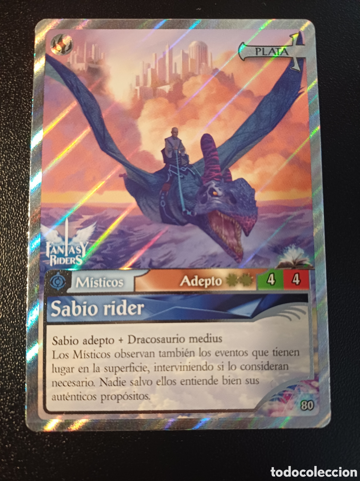 Trading Cards: #080 SABIO RIDER PLATA PANINI FANTASY RIDER 2018