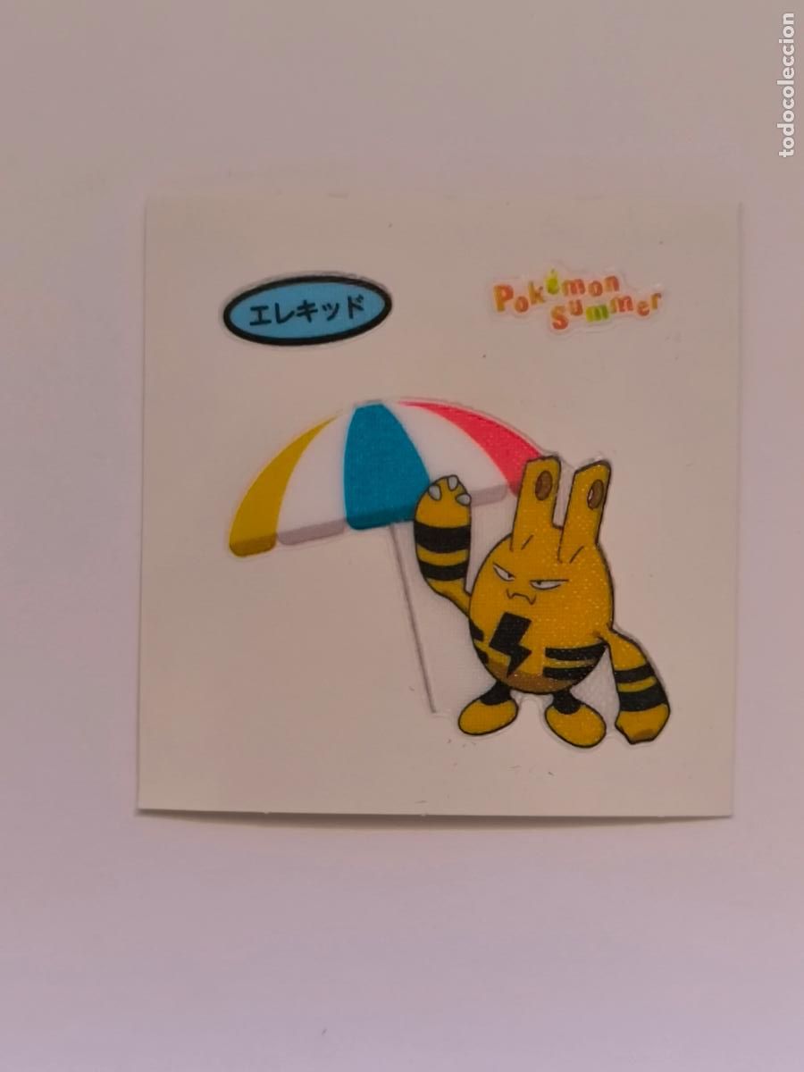 Trading Cards: POKEMON DAIICHI PAN - ELEKID SUMMER - DECO CHARA BREAD STICKER / SEAL - ORIGINAL JAPON (&Ntilde;7C2)