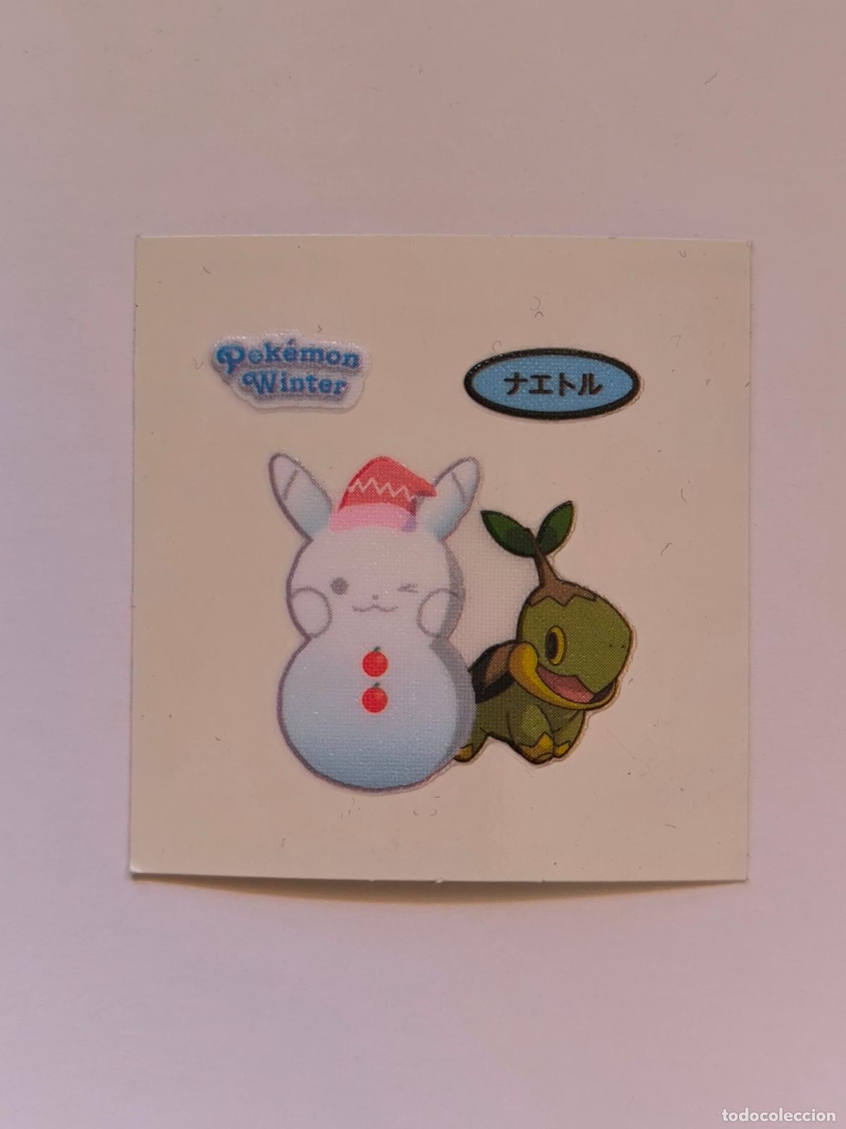 Trading Cards: POKEMON DAIICHI PAN - TURTWIG WINTER - DECO CHARA BREAD STICKER / SEAL - ORIGINAL JAPON (&Ntilde;7C4)