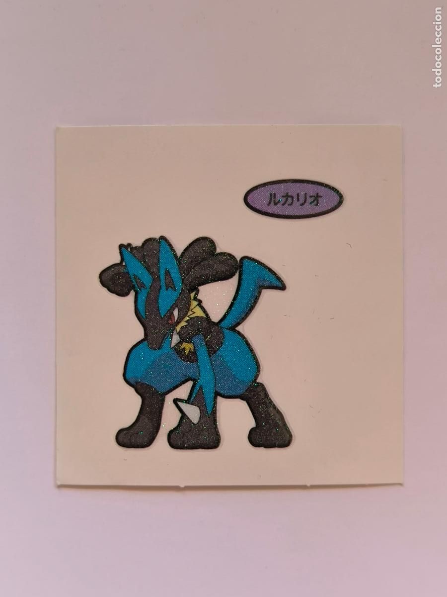 Trading Cards: POKEMON DAIICHI PAN - LUCARIO - DECO CHARA BREAD STICKER / SEAL - ORIGINAL JAPON (&Ntilde;7C4)