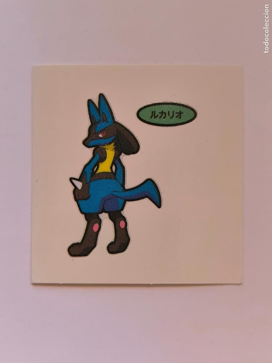 Trading Cards: POKEMON DAIICHI PAN - LUCARIO - DECO CHARA BREAD STICKER / SEAL - ORIGINAL JAPON (&Ntilde;7C6)
