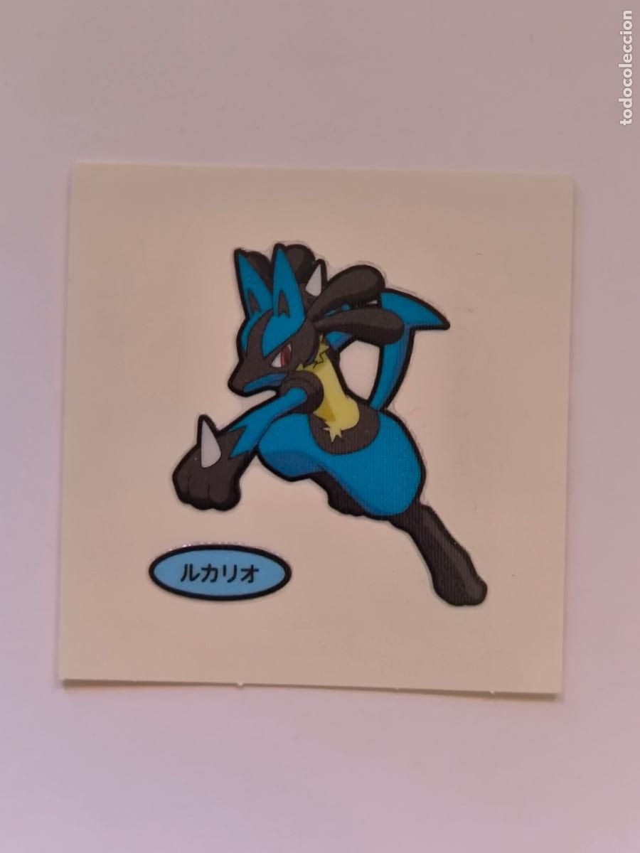 Trading Cards: POKEMON DAIICHI PAN - LUCARIO - DECO CHARA BREAD STICKER / SEAL - ORIGINAL JAPON (&Ntilde;7C7)