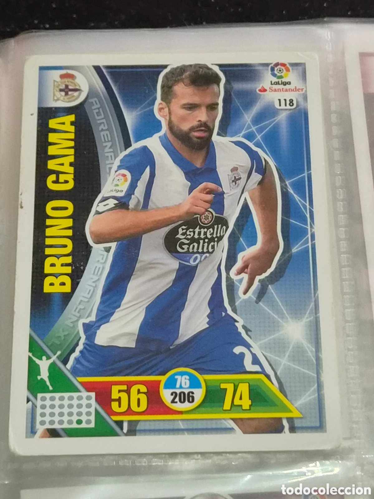 Trading Cards: 118 - BRUNO GAMA , DEPORTIVO ADRENALYN 2016 2017