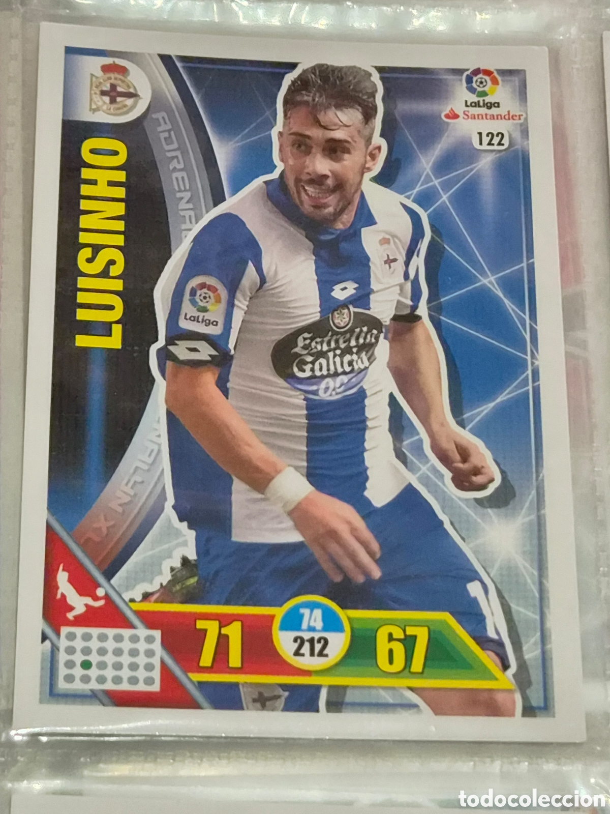 Trading Cards: 122 - LUISINHO , DEPORTIVO ADRENALYN 2016 2017