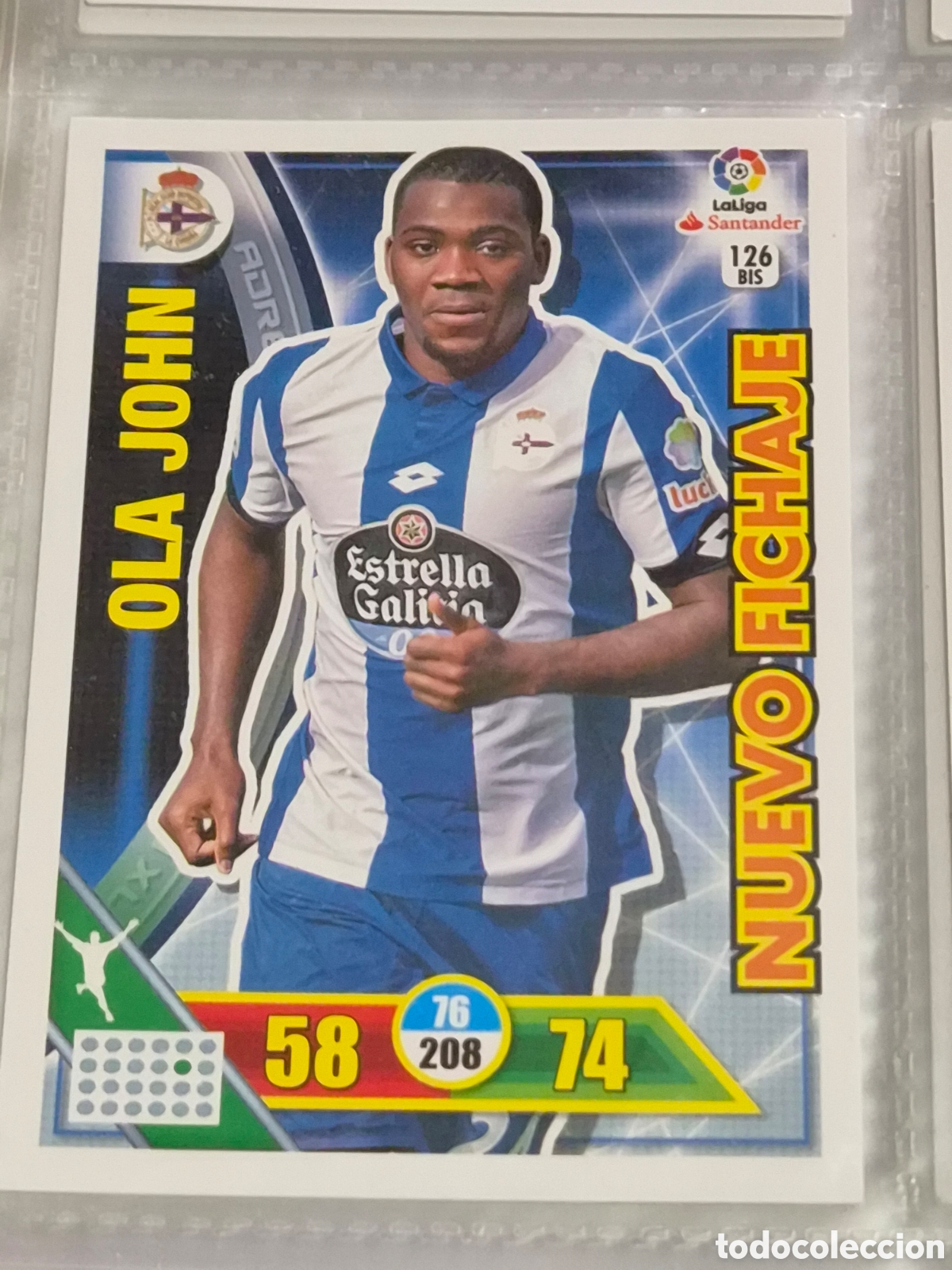 Trading Cards: 126 - OLA JOHN , DEPORTIVO NUEVO FICHAJE ADRENALYN 2016 2017