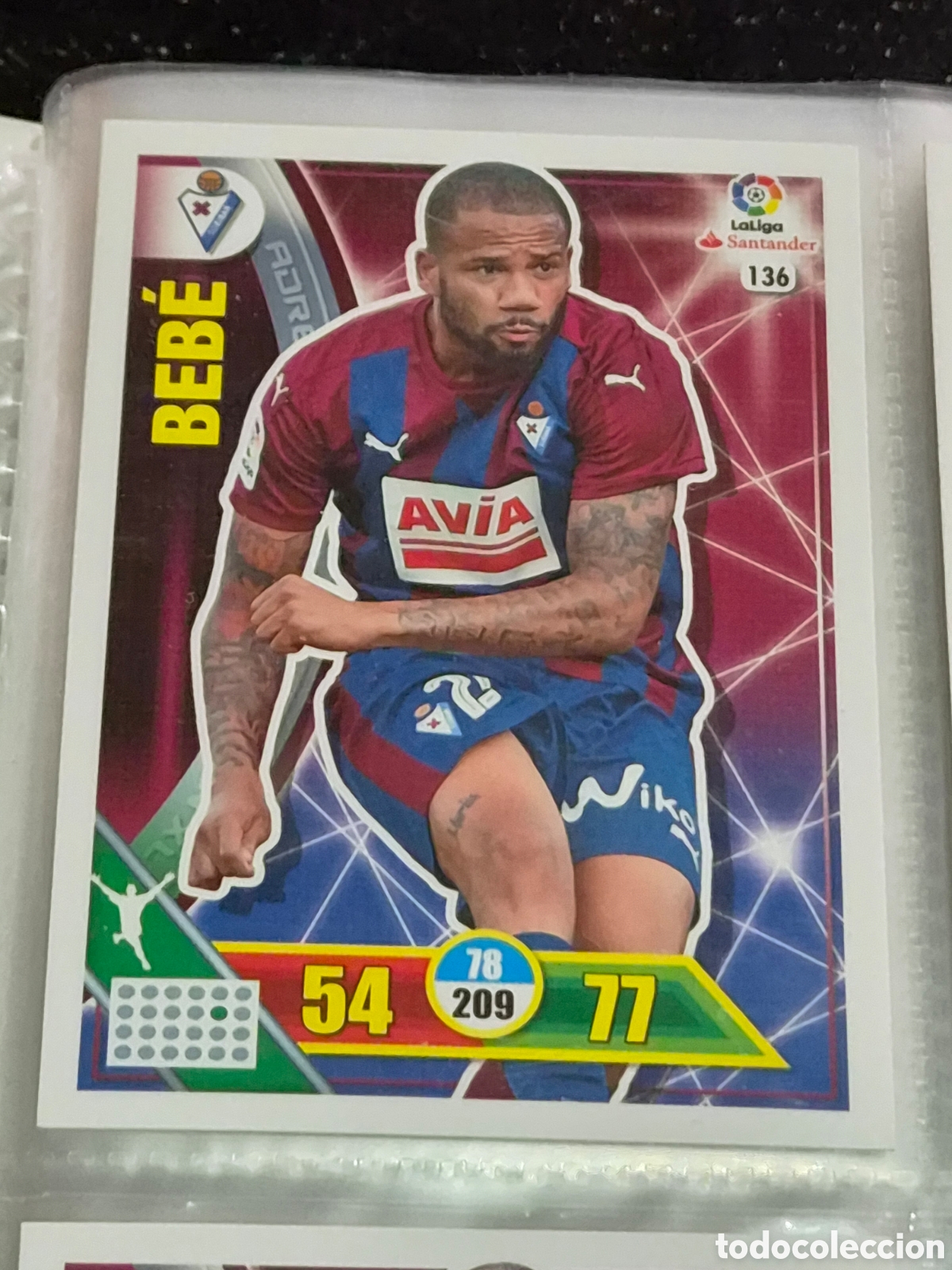 Trading Cards: 136 - BEB&Eacute; , EIBAR ADRENALYN 2016 2017