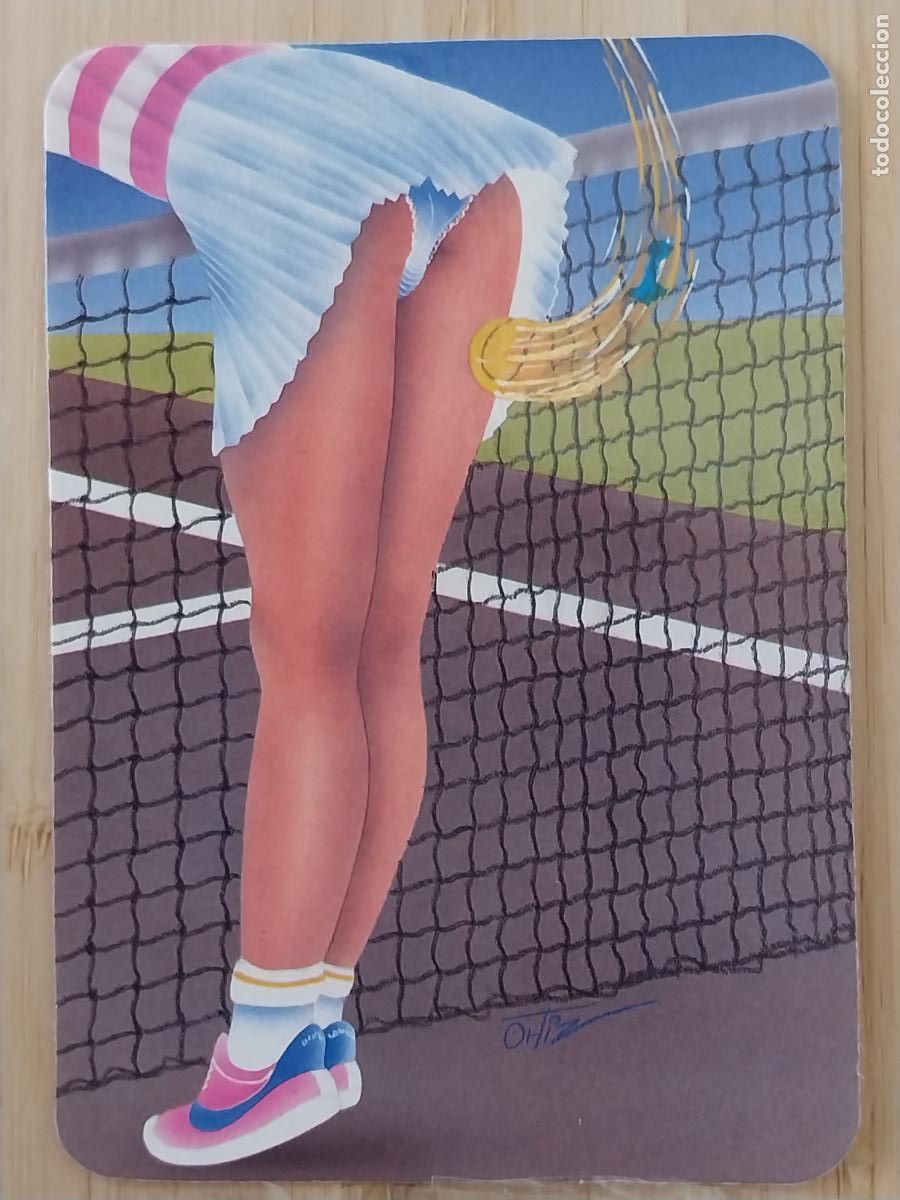 Trading Cards: ILUSTRACION TENIS CALENDARIO 1990 PUBLI *** GADOVI VIDEO CLUB *** REF CBN 372