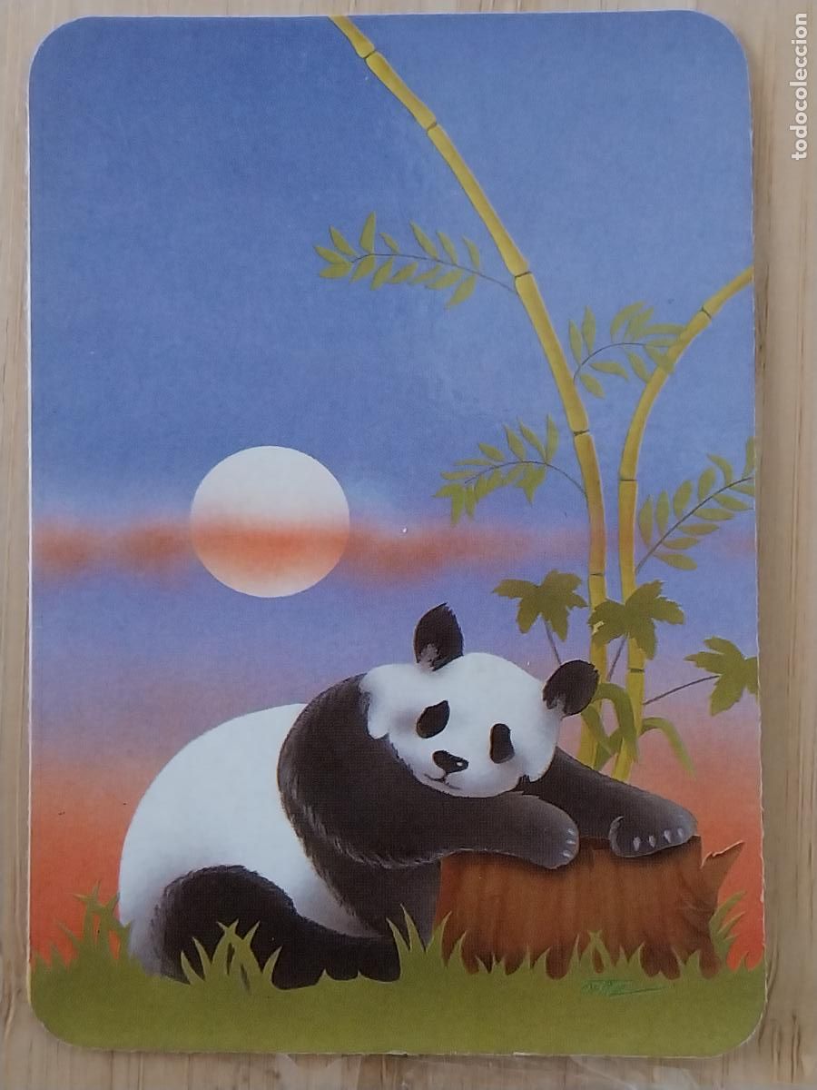 Trading Cards: ILUSTRACION PANDA CALENDARIO 1990 PUBLI *** GADOVI VIDEO CLUB *** REF CBN 380