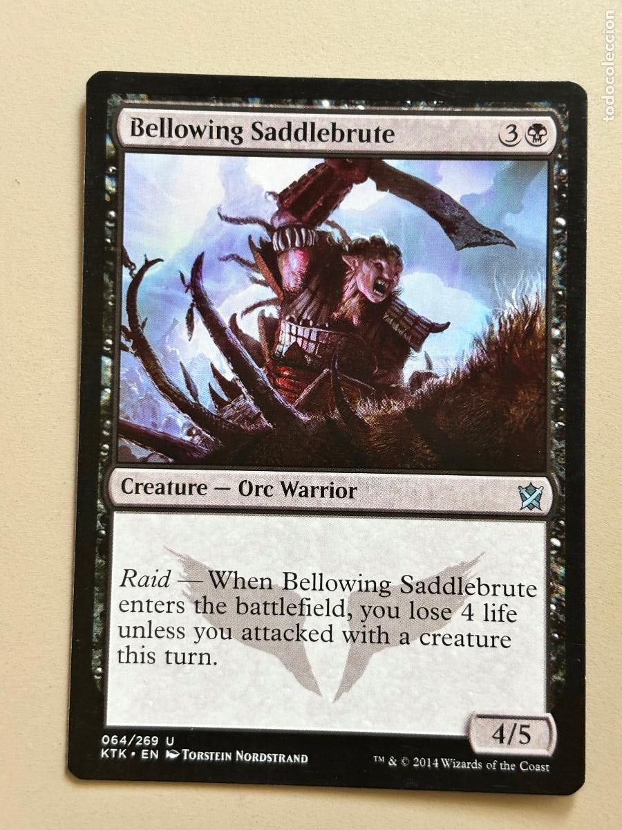 Trading Cards: MAGIC THE GATHERING - BELLOWING SADDLEBRUTE ( KHANS OF TARKIR )
