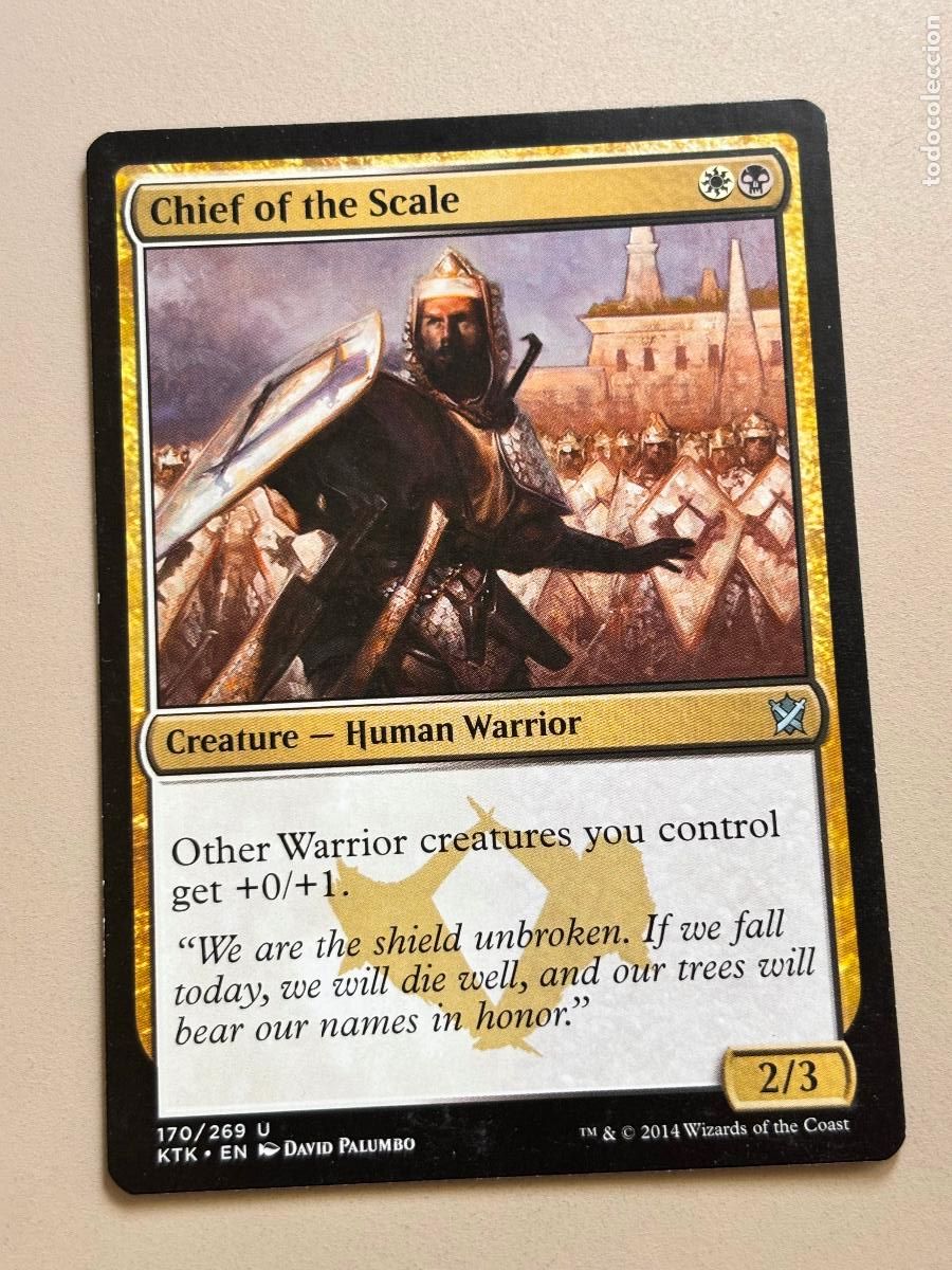Trading Cards: MAGIC THE GATHERING - CHIEF OF THE SCALE ( KHANS OF TARKIR )