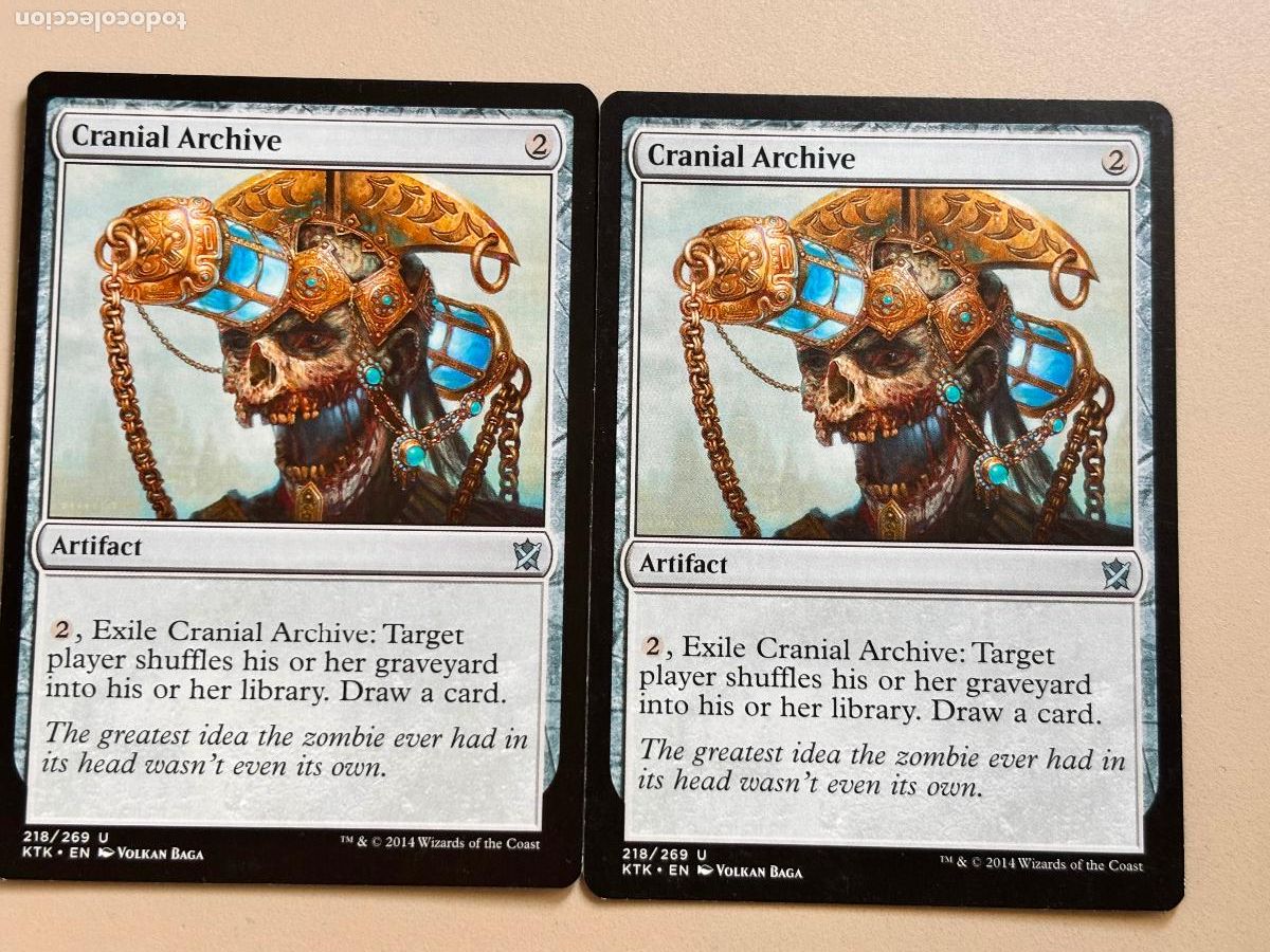 Trading Cards: MAGIC THE GATHERING - CRANIAL ARCHIVE x 2 ( KHANS OF TARKIR )