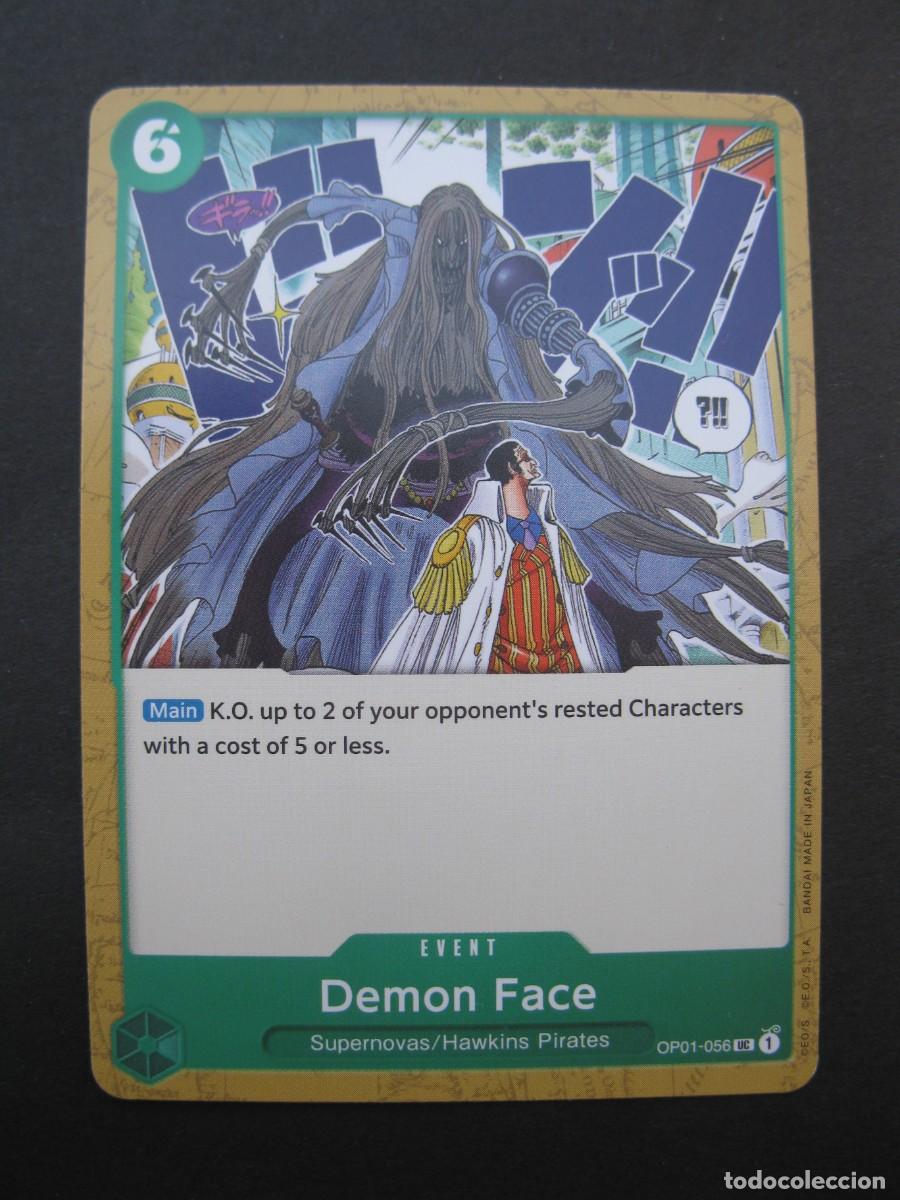 Trading Cards: CARTA - ONE PIECE - TRADING CARD - DEMON FACE - EN INGL&Eacute;S - BANDAI.