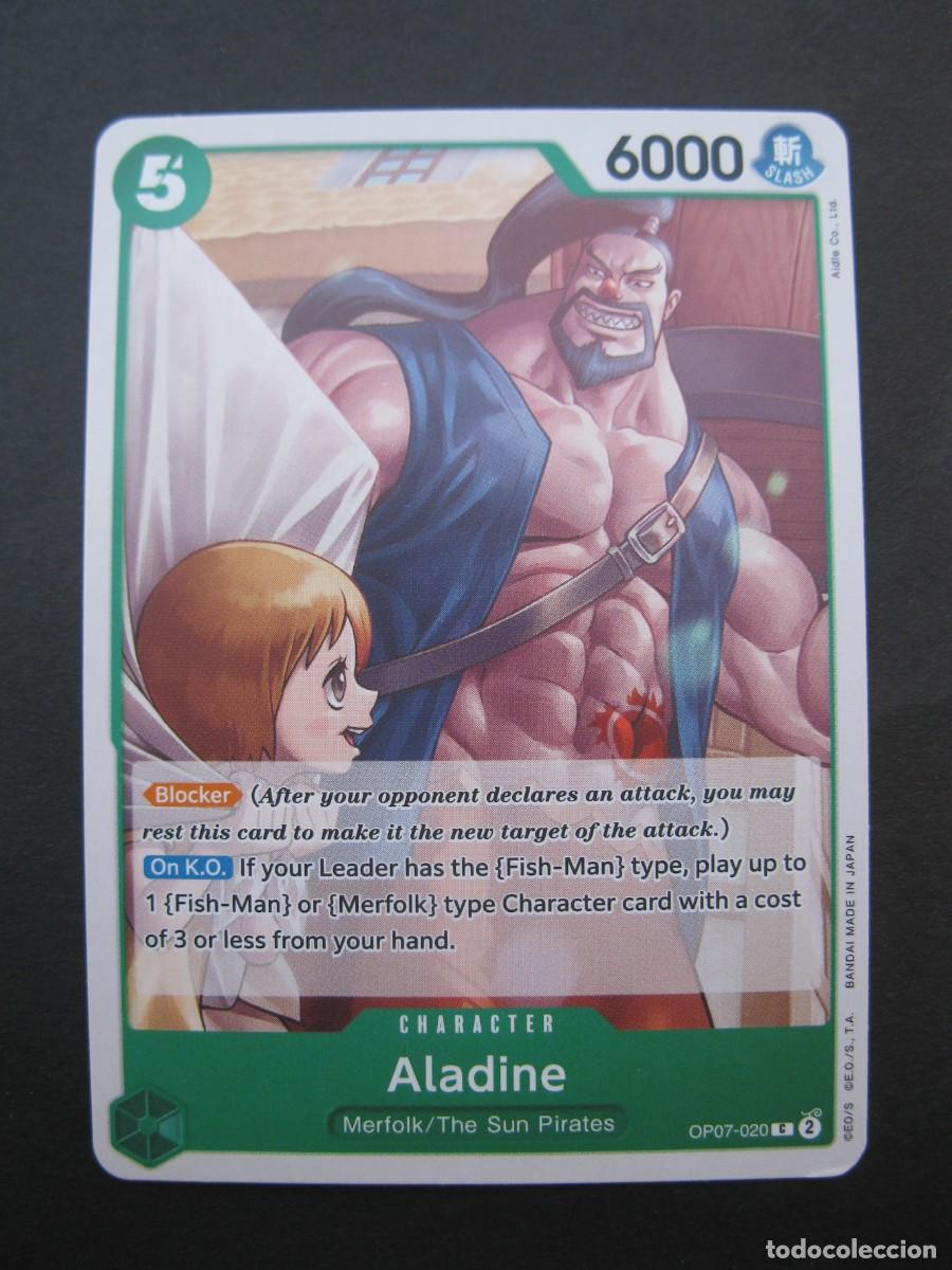 Trading Cards: CARTA - ONE PIECE - TRADING CARD - ALADINE - EN INGL&Eacute;S - BANDAI.