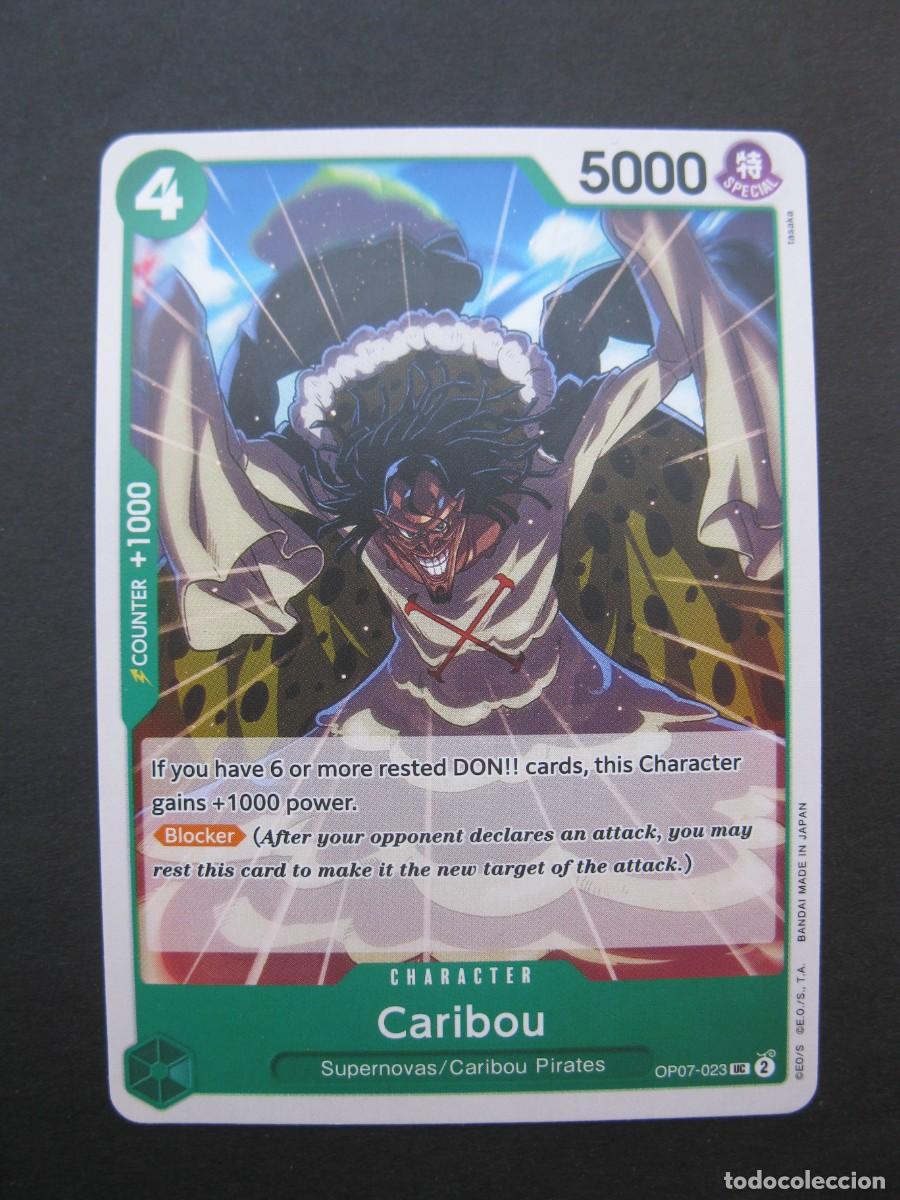 Trading Cards: CARTA - ONE PIECE - TRADING CARD - CARIBOU - EN INGL&Eacute;S - BANDAI.