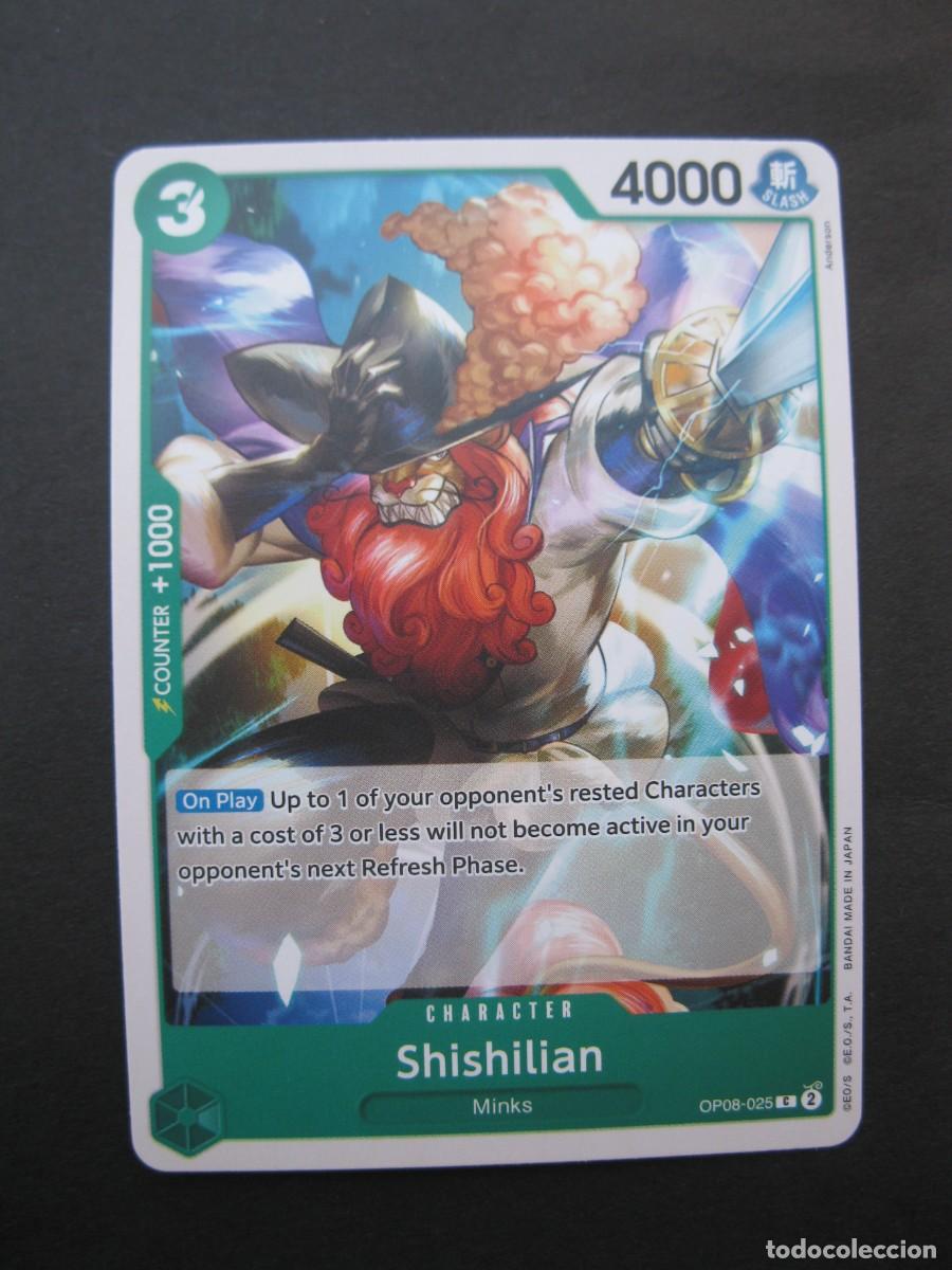 Cartes &agrave; &Eacute;changer: CARTA - ONE PIECE - TRADING CARD - SHISHILIAN - EN INGL&Eacute;S - BANDAI.