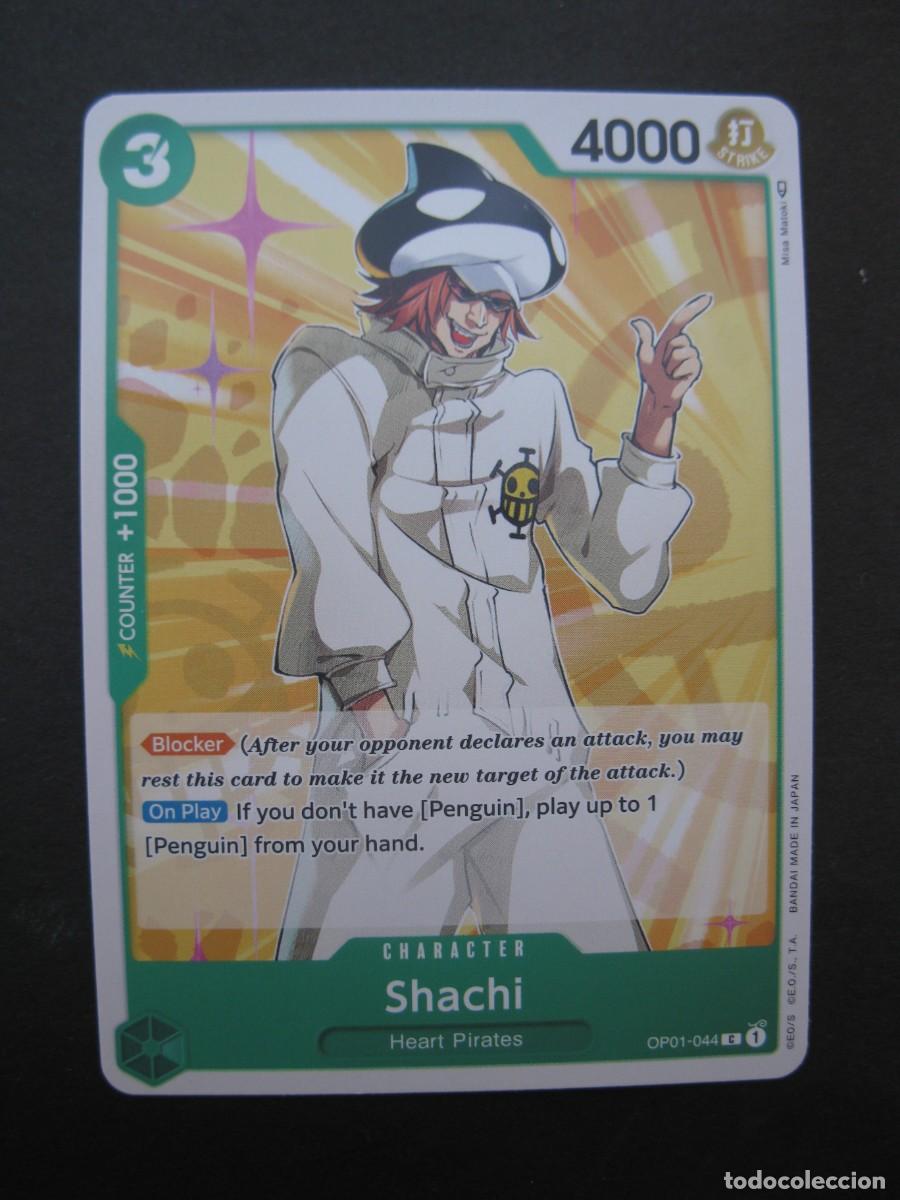 Cartes &agrave; &Eacute;changer: CARTA - ONE PIECE - TRADING CARD - SHACHI - EN INGL&Eacute;S - BANDAI.